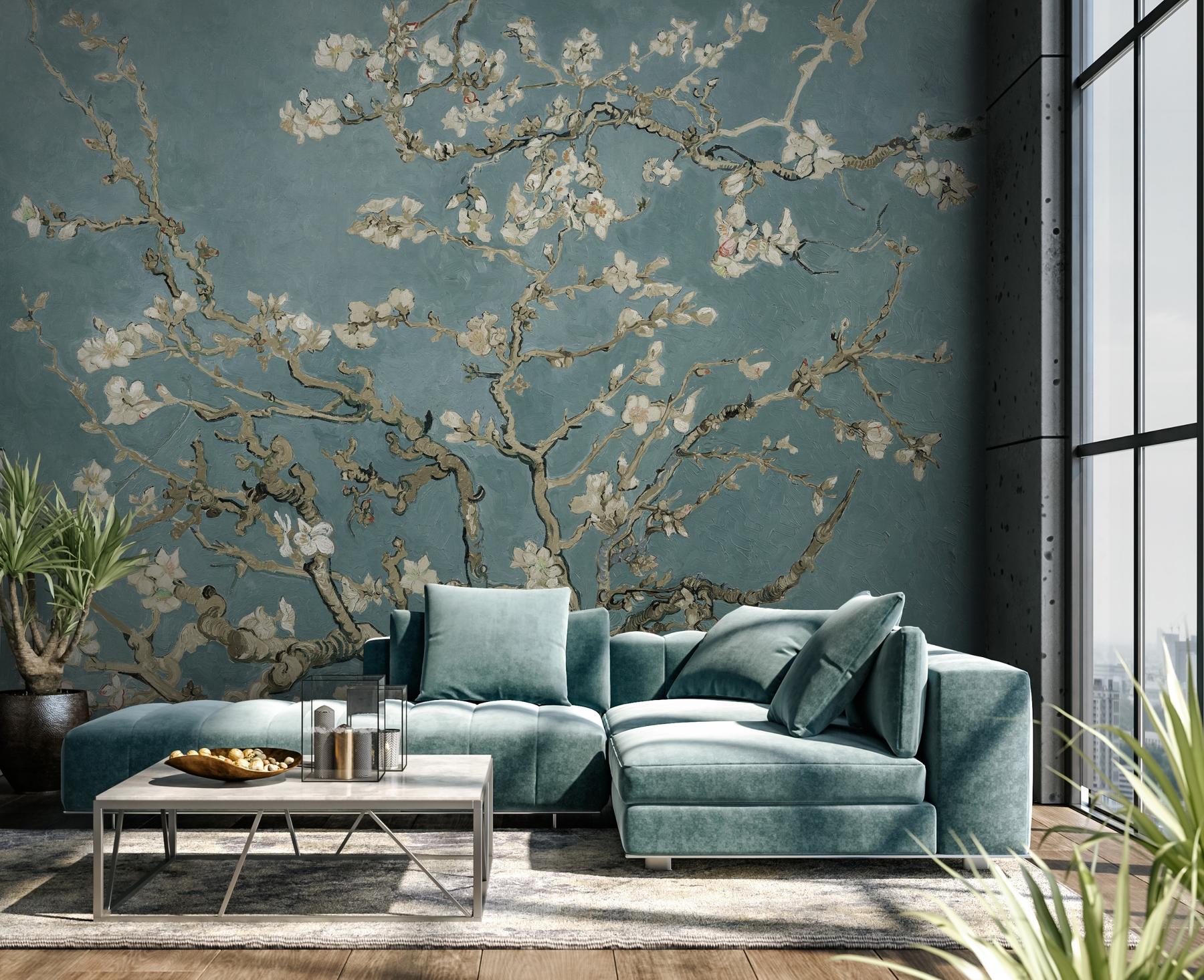 Van Gogh Almond Blossom Oil Paint Wallpaper Mural