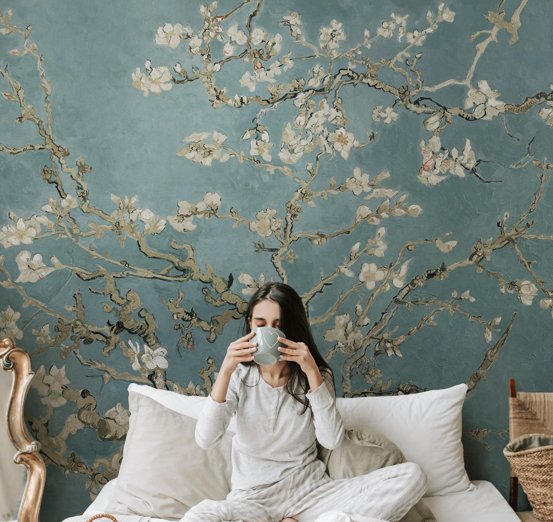 Van Gogh Almond Blossom Oil Paint Wallpaper Mural