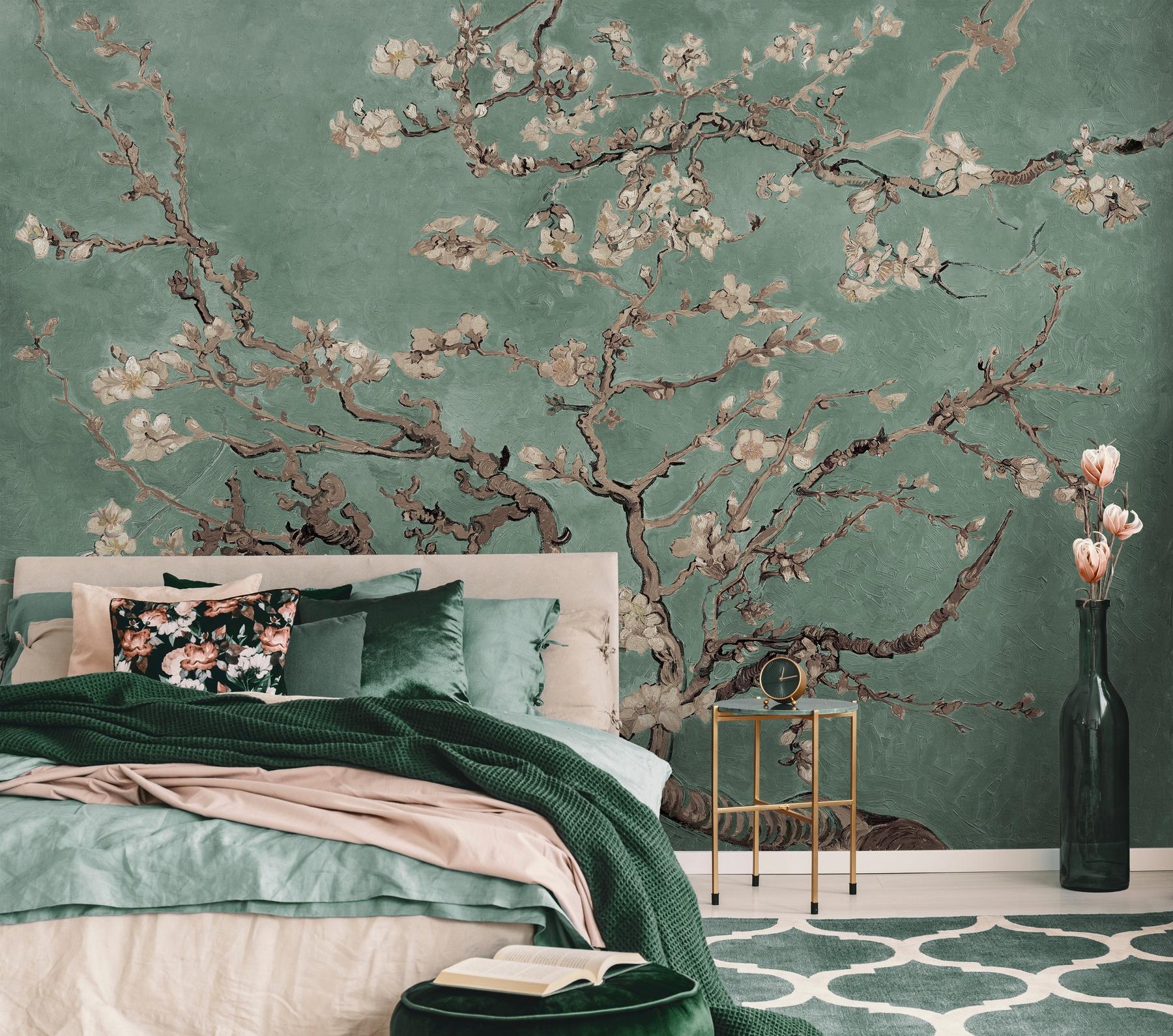 Van Gogh Almond Blossom Oil Paint Wallpaper Mural