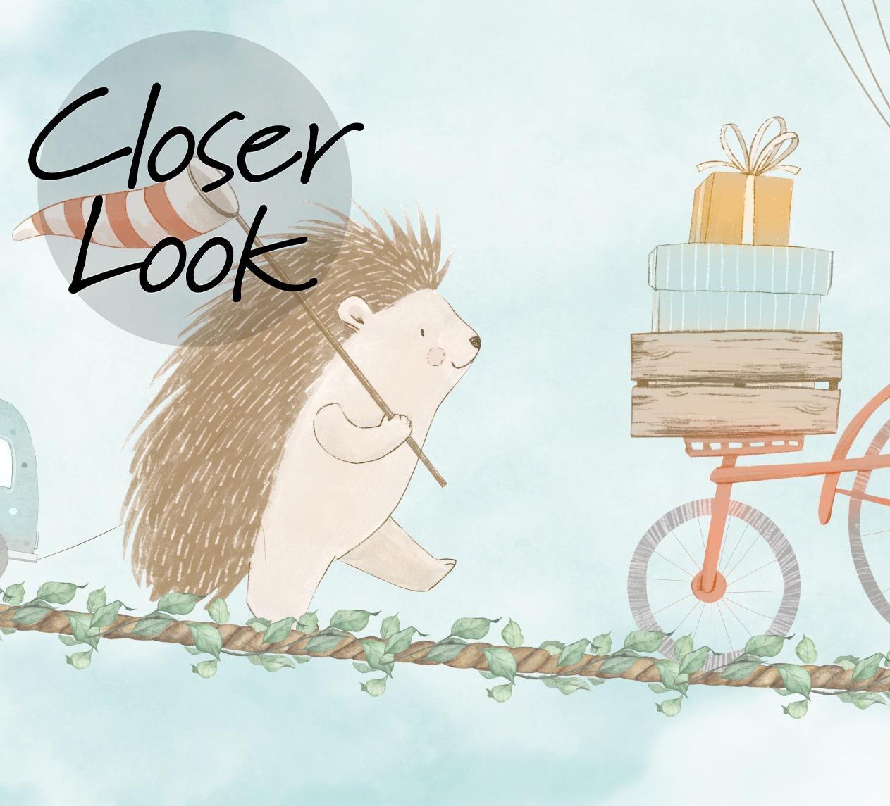 Cute Animal Convoy with Hot Air Balloons