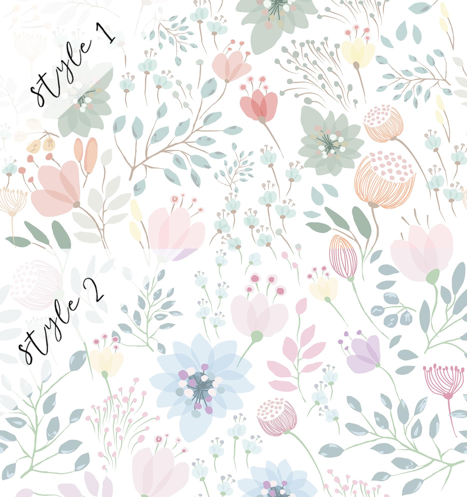 Delicate Floral Bloom Wallpaper Mural
