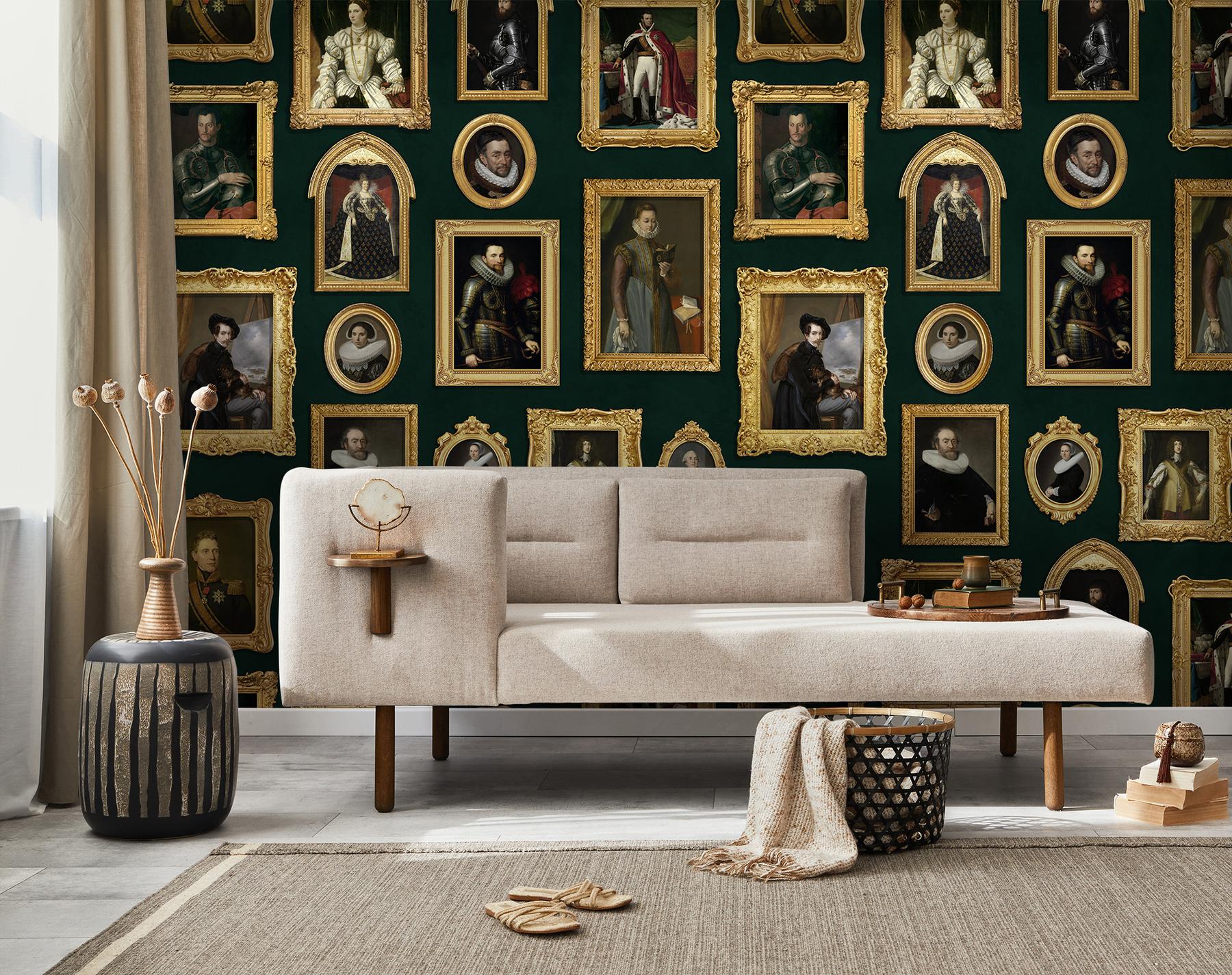 Renaissance Portrait Gallery Wallpaper Mural
