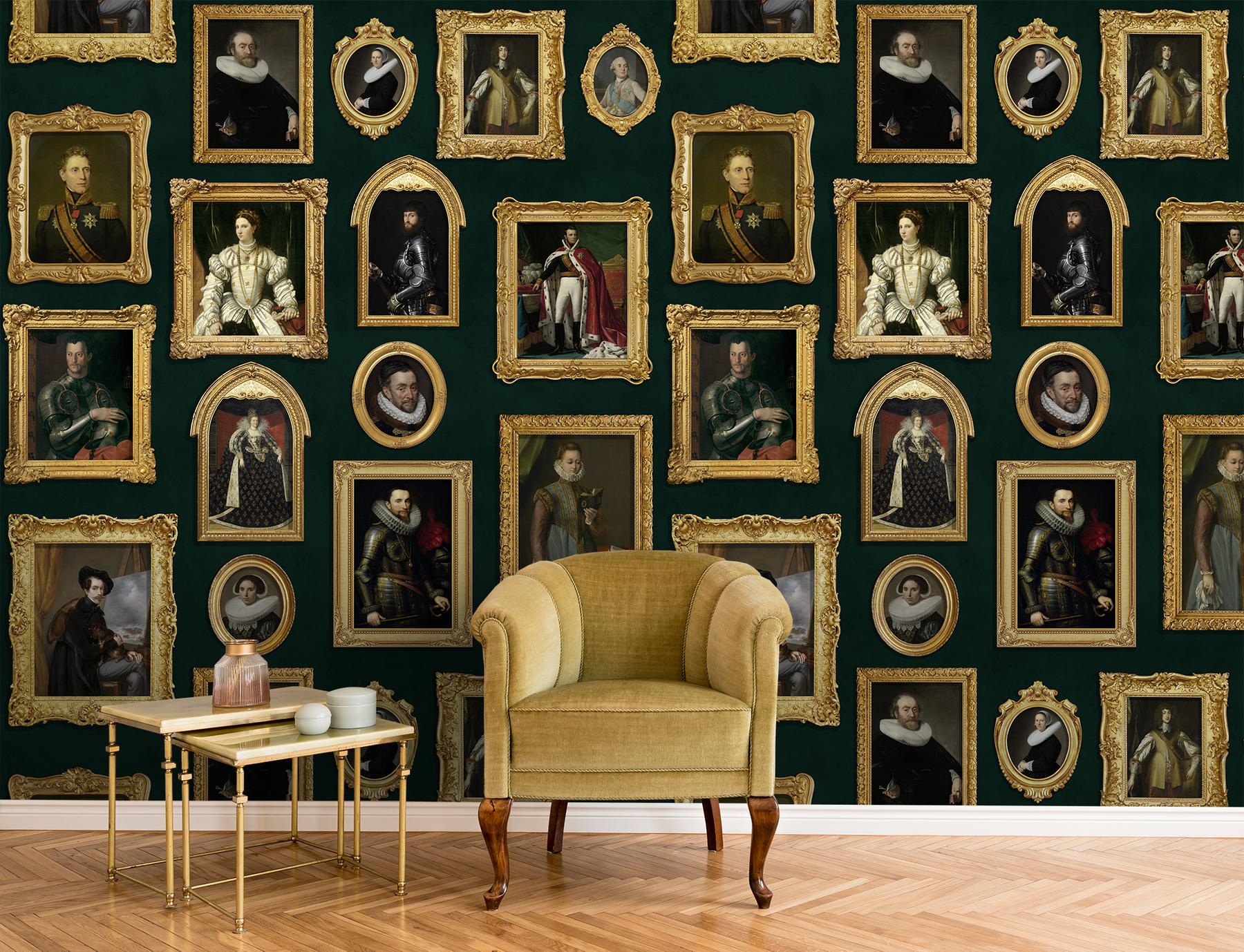 Renaissance Portrait Gallery Wallpaper Mural