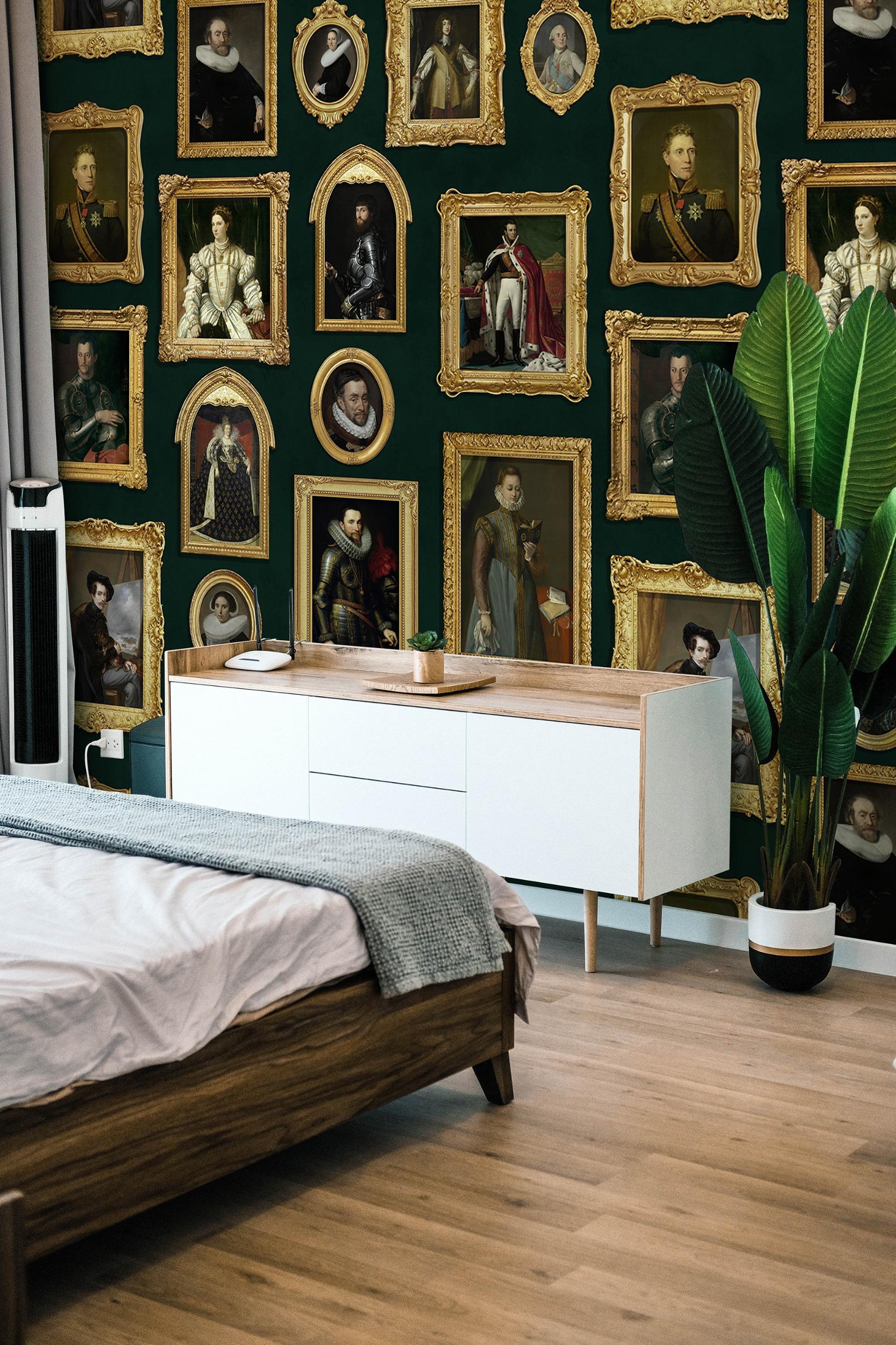 Renaissance Portrait Gallery Wallpaper Mural