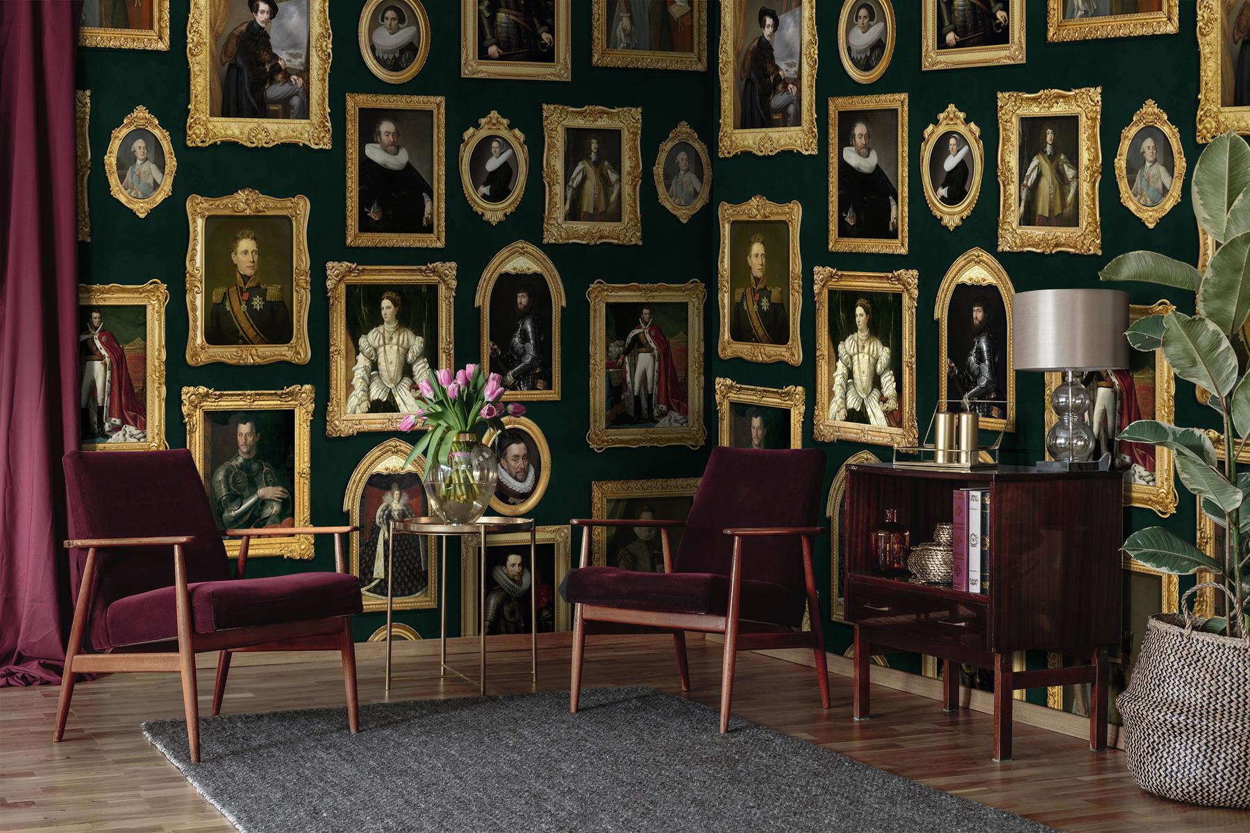 Renaissance Portrait Gallery Wallpaper Mural