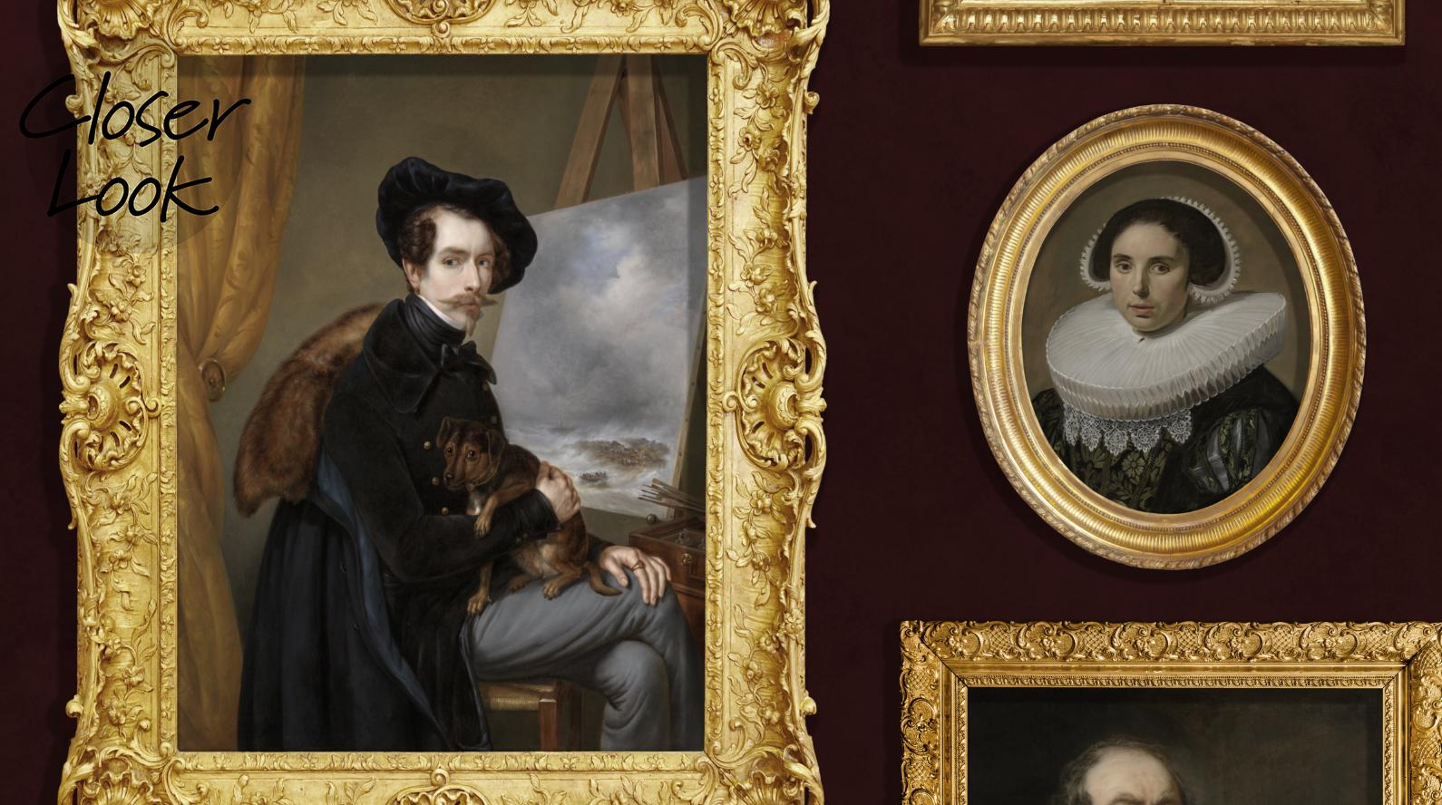 Renaissance Portrait Gallery Wallpaper Mural