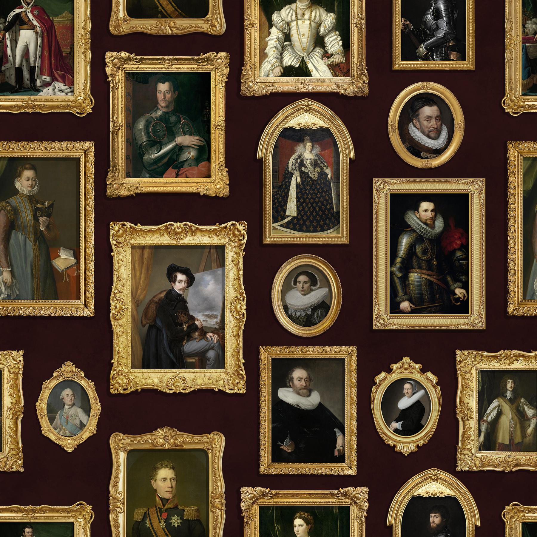 Renaissance Portrait Gallery Wallpaper Mural