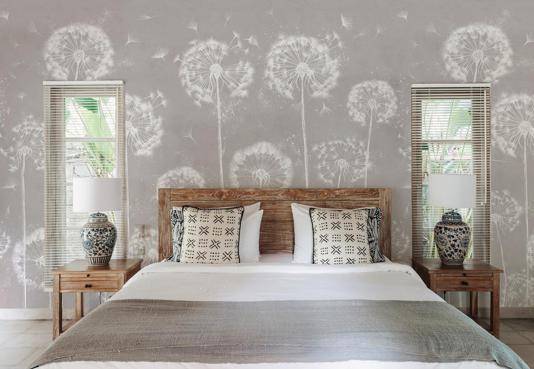 Serene Dandelion Wisps Kids Room Wallpaper