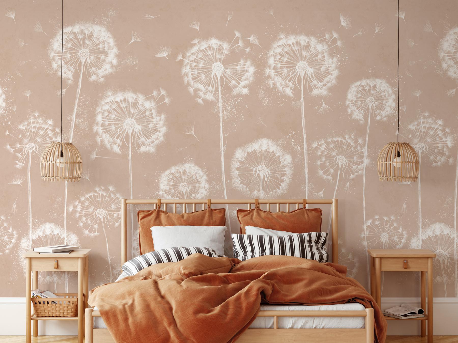 Serene Dandelion Wisps Kids Room Wallpaper