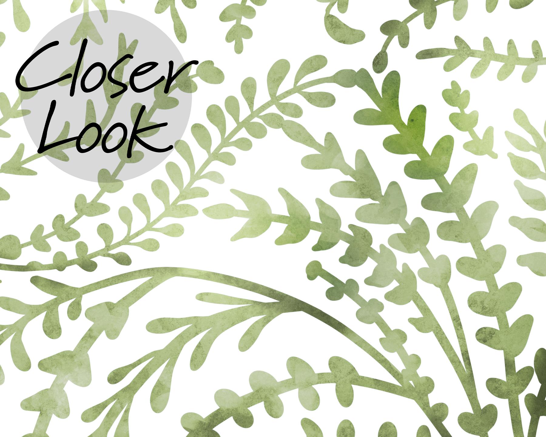 Lush Fern Leaf Pattern Wallpaper Mural