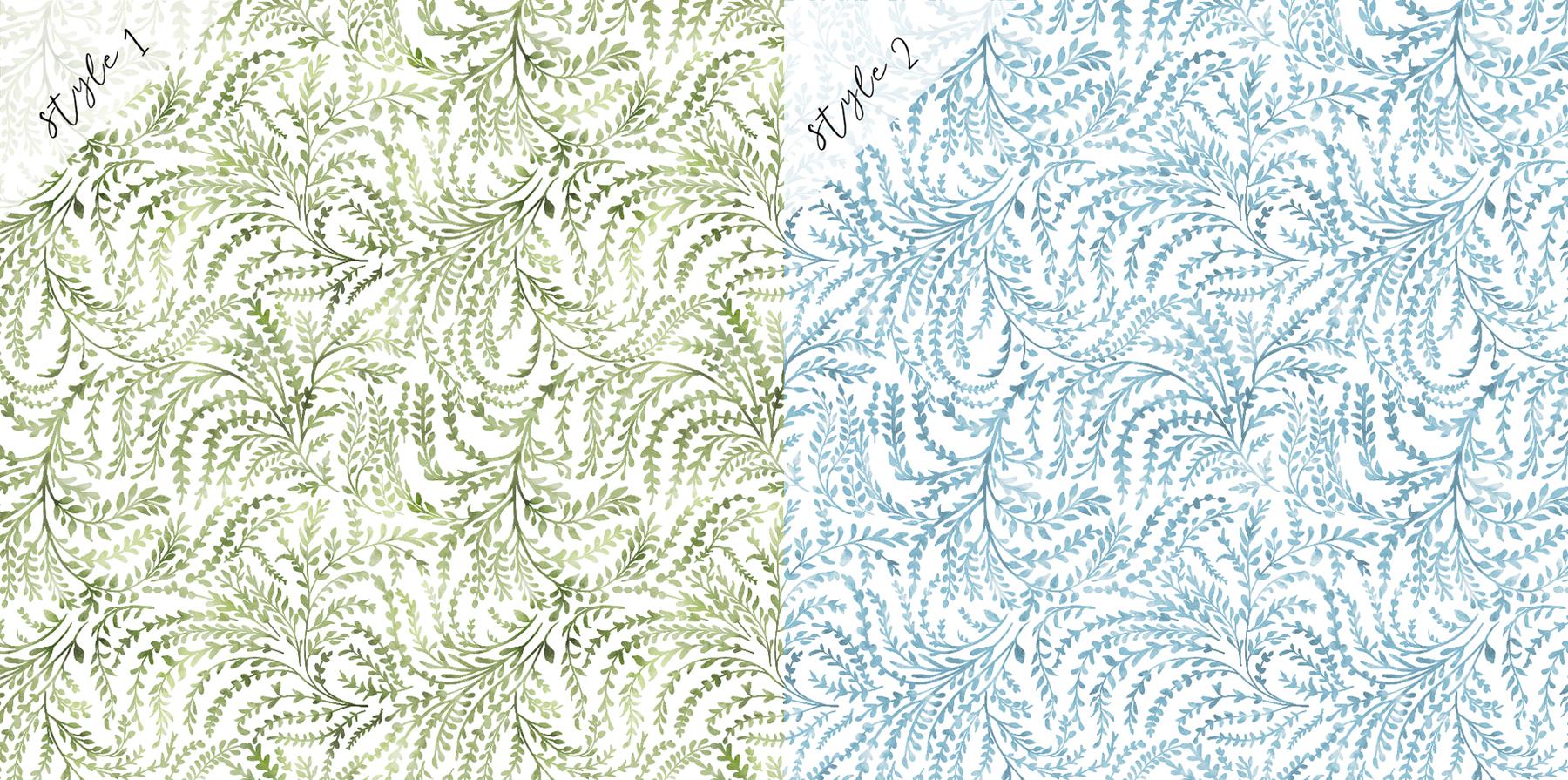 Lush Fern Leaf Pattern Wallpaper Mural
