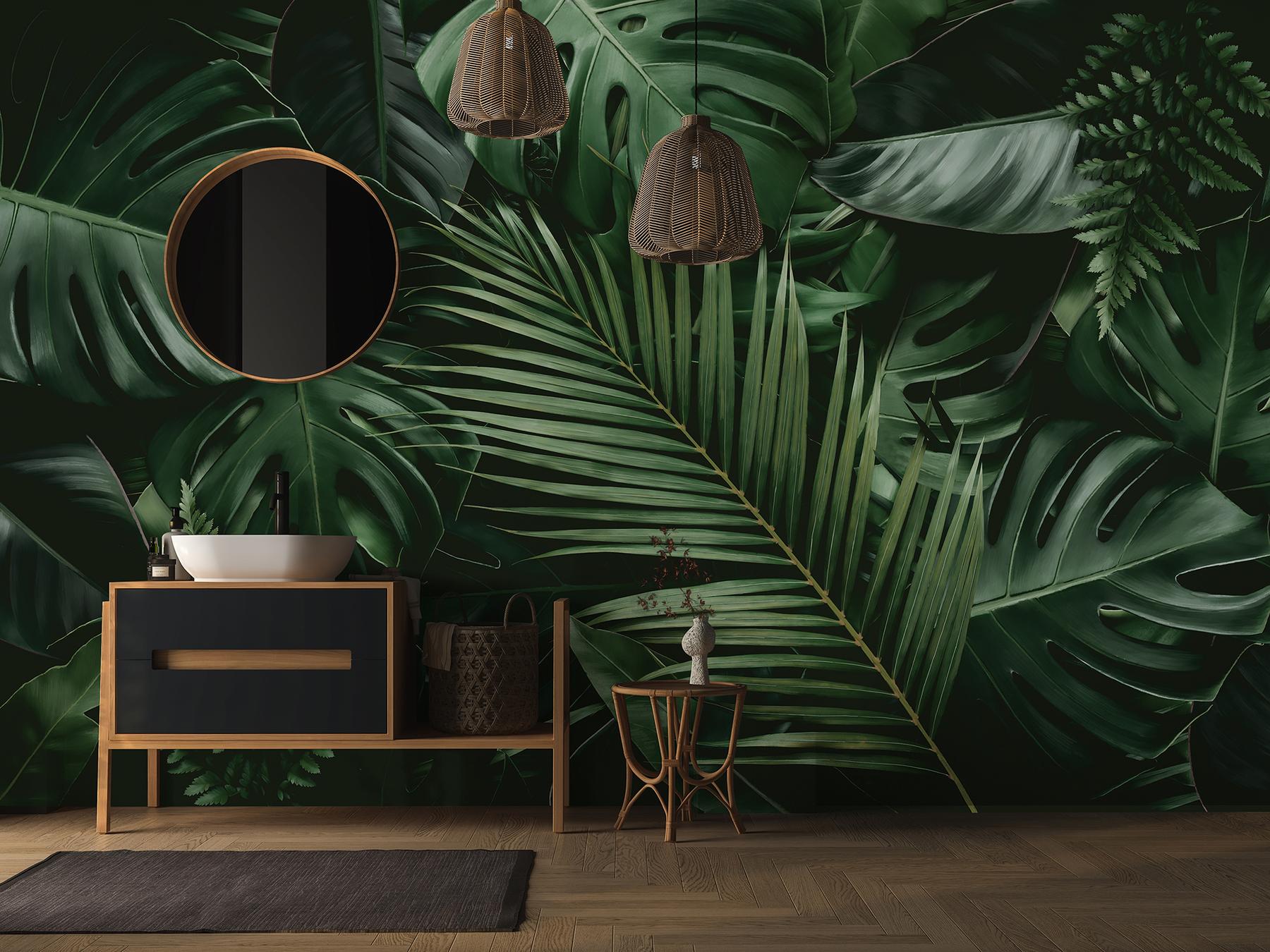 Tropical Jungle Leaves Wallpaper Mural