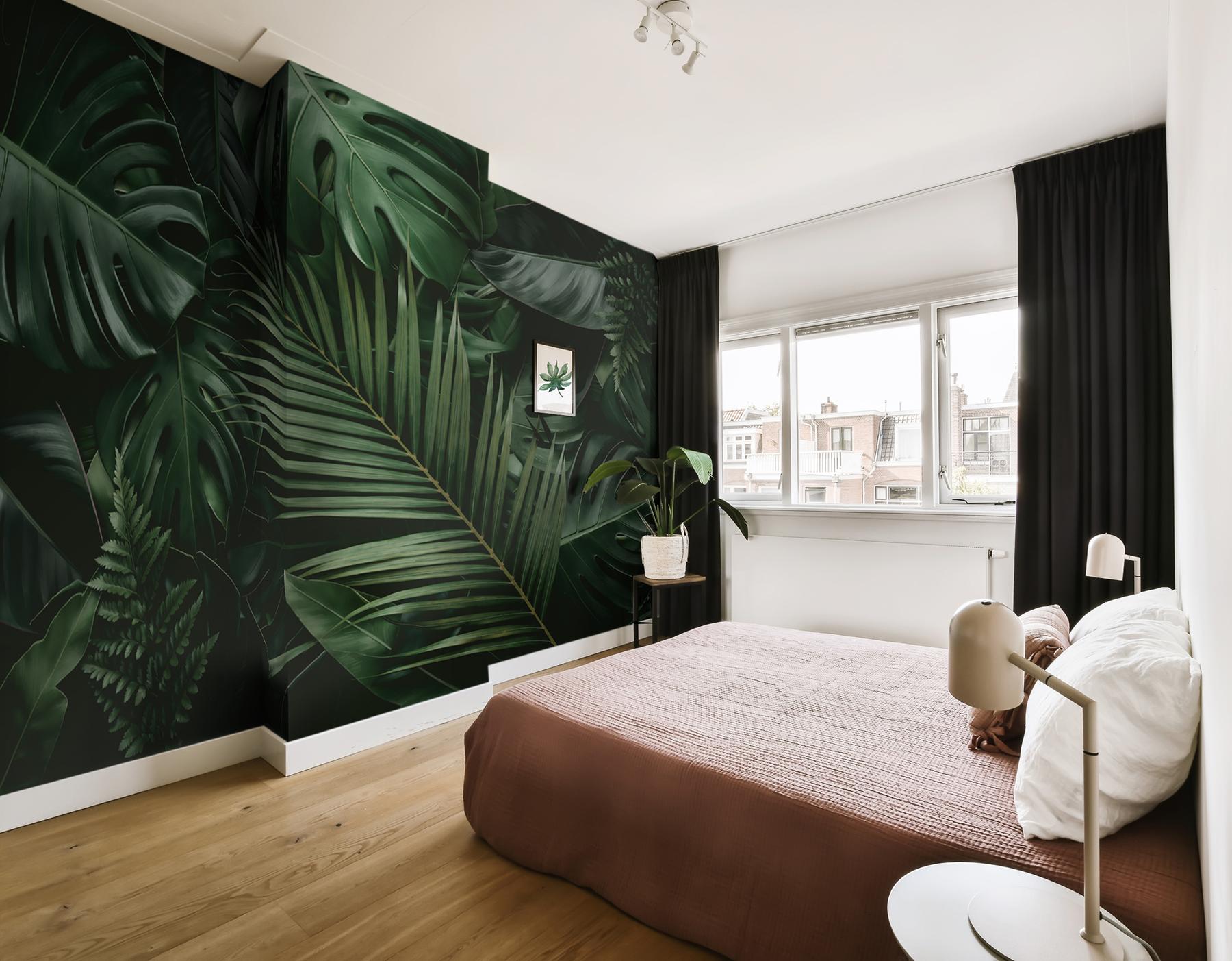 Tropical Jungle Leaves Wallpaper Mural