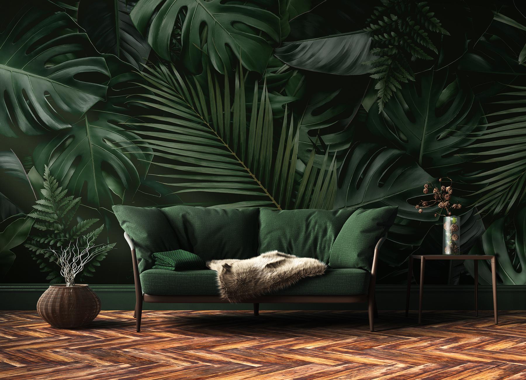 Tropical Jungle Leaves Wallpaper Mural