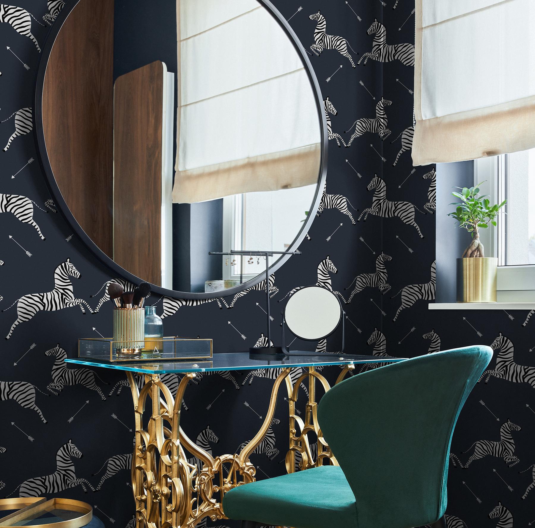 Wildlife Zebra with Arrows Wallpaper Mural