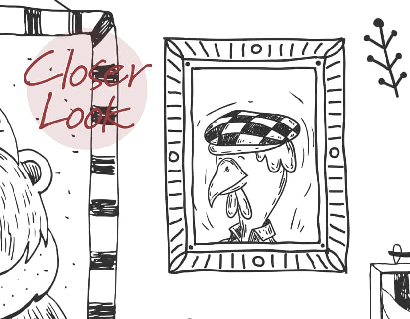 Sketchbook Nursery Animal Portraits Wallpaper Mural