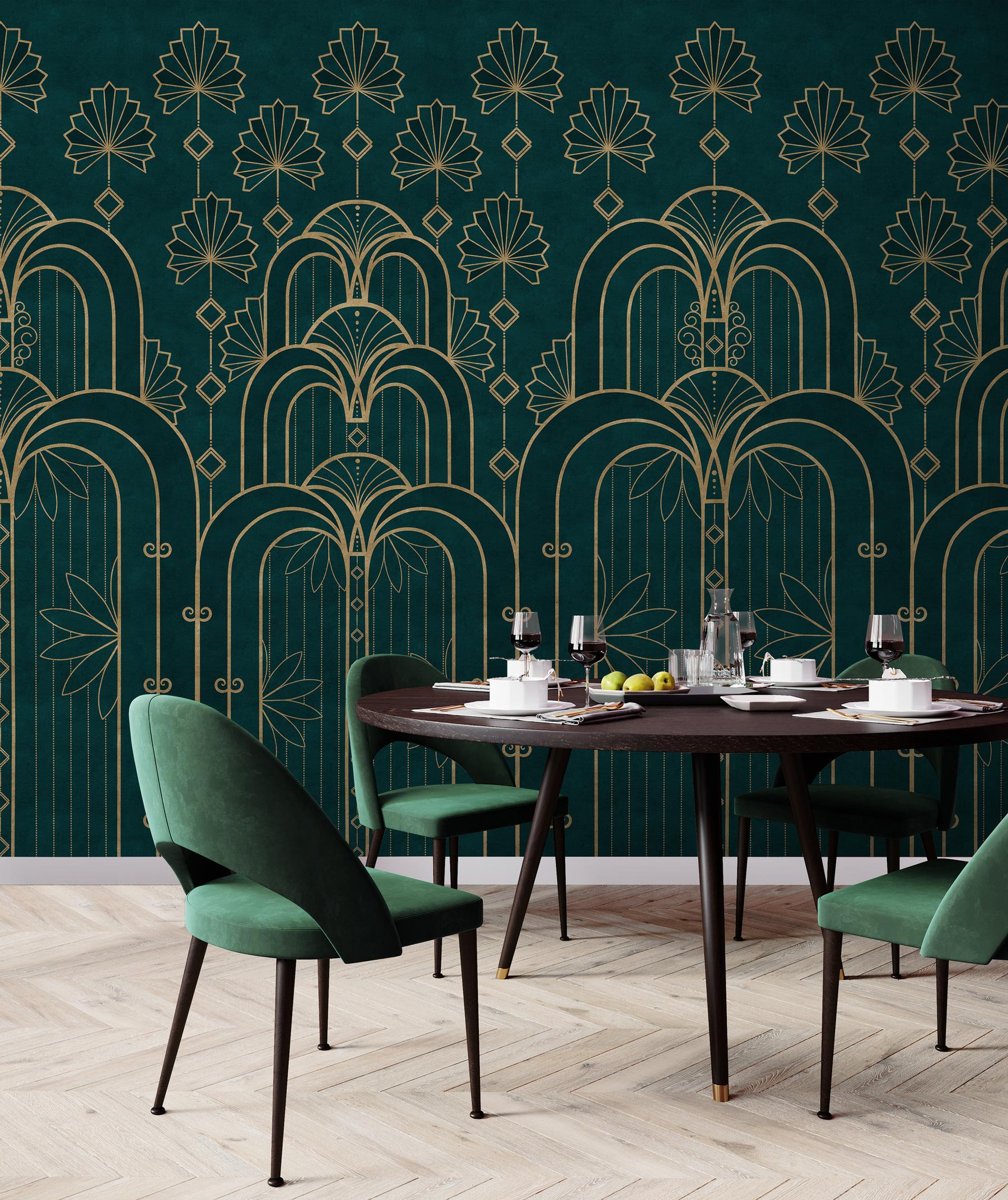Geometric Lines Pattern Wallpaper Mural