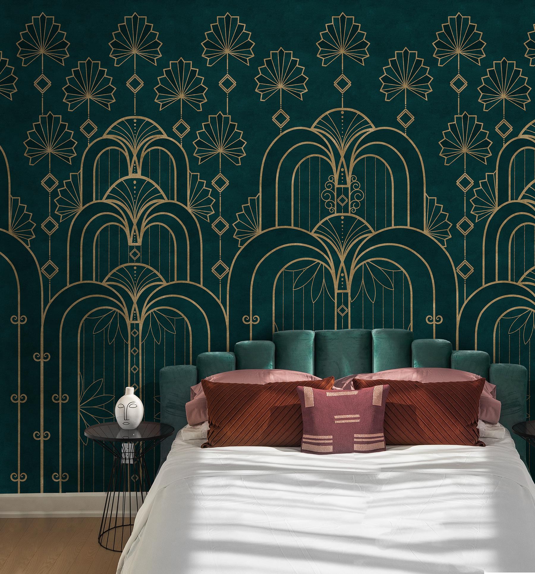 Geometric Lines Pattern Wallpaper Mural