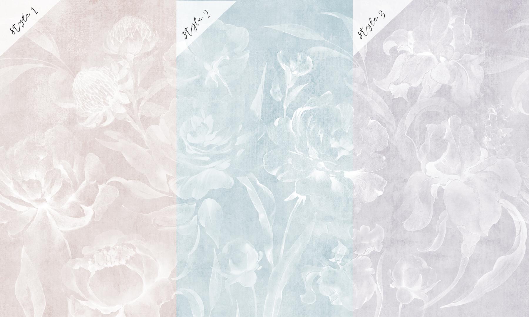 Soft Bohemian Elegance Flower Wallpaper Mural