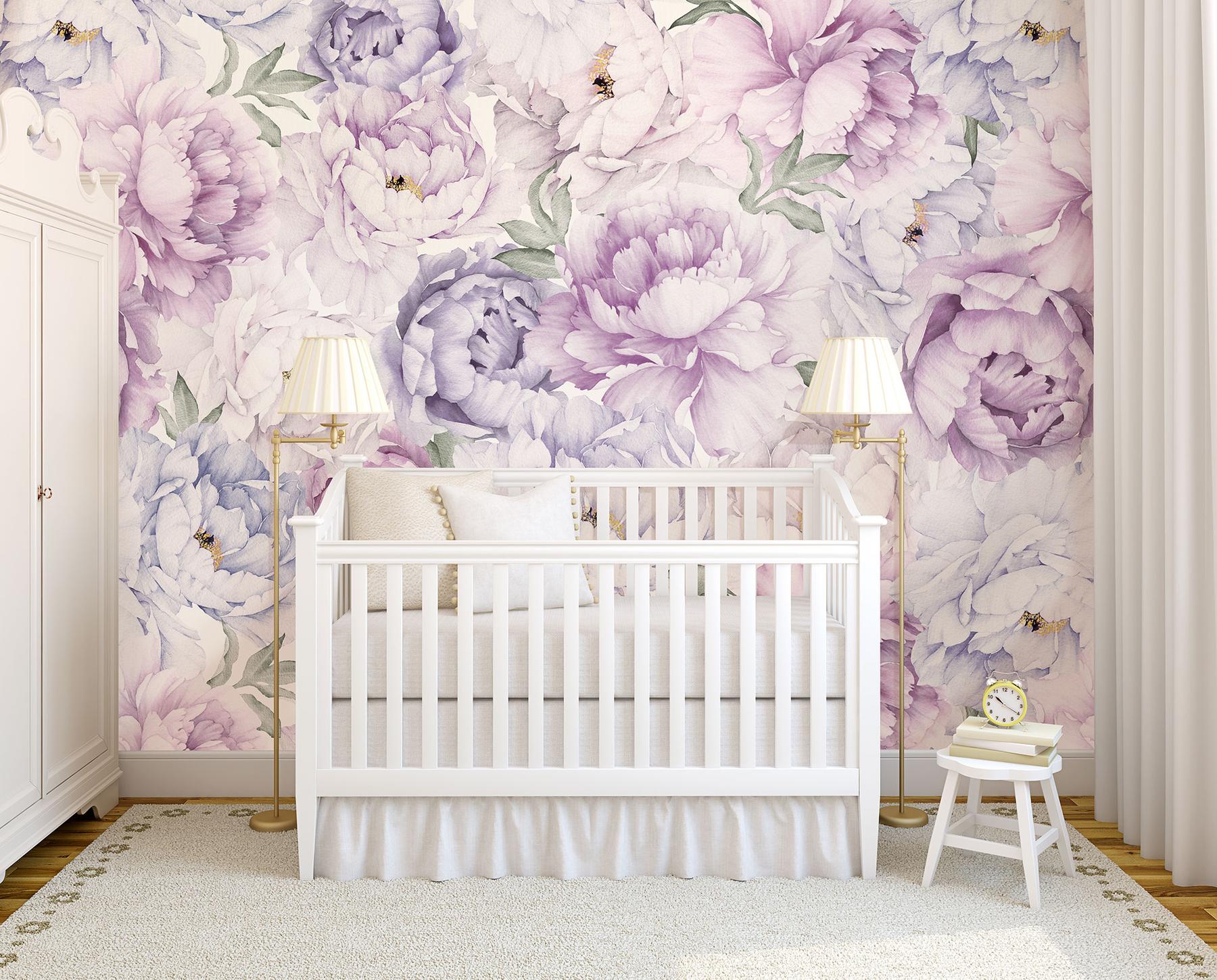Elegant Peony Blossom Wallpaper Mural