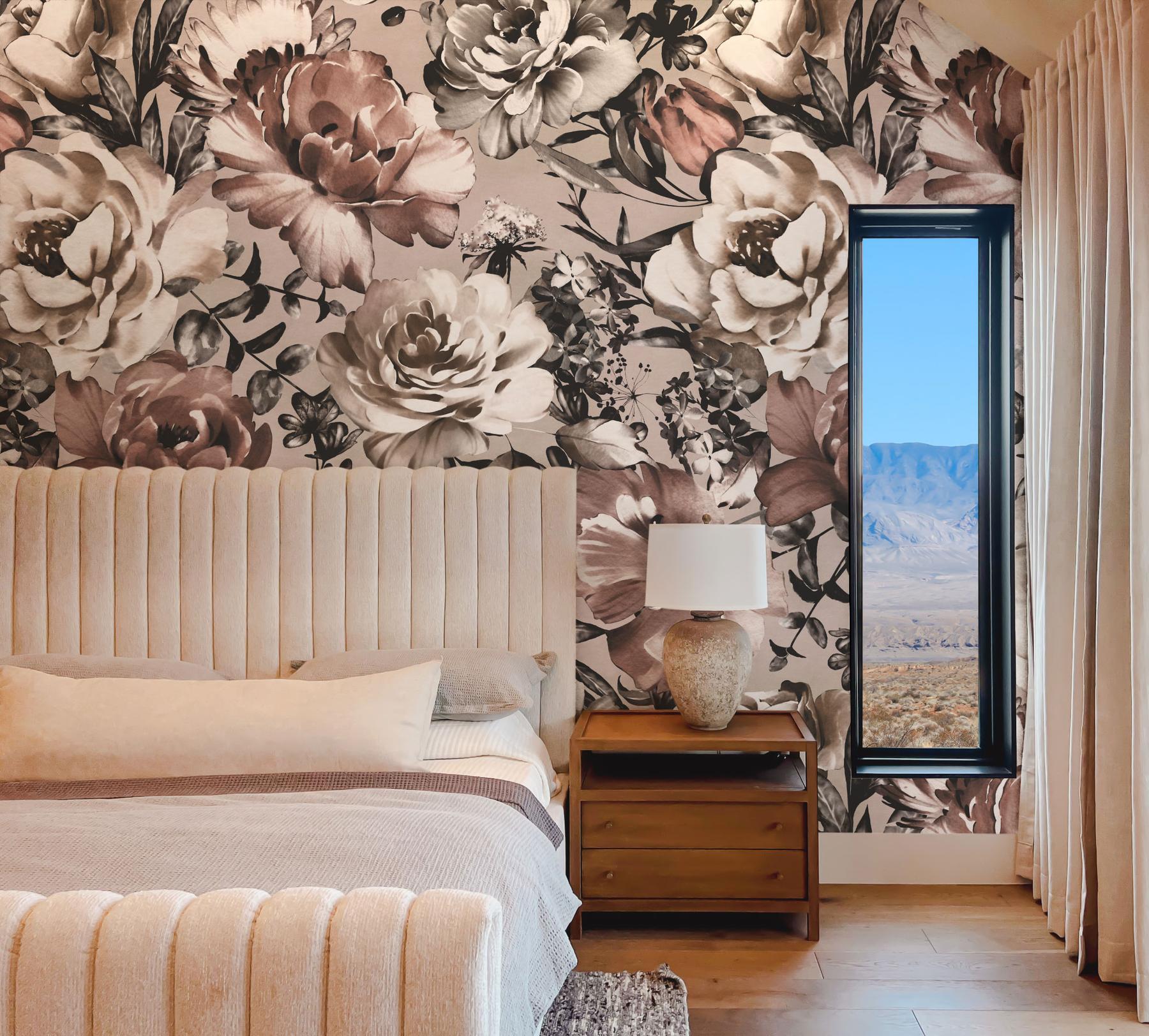 Elegant Peony Whispers Wallpaper Mural