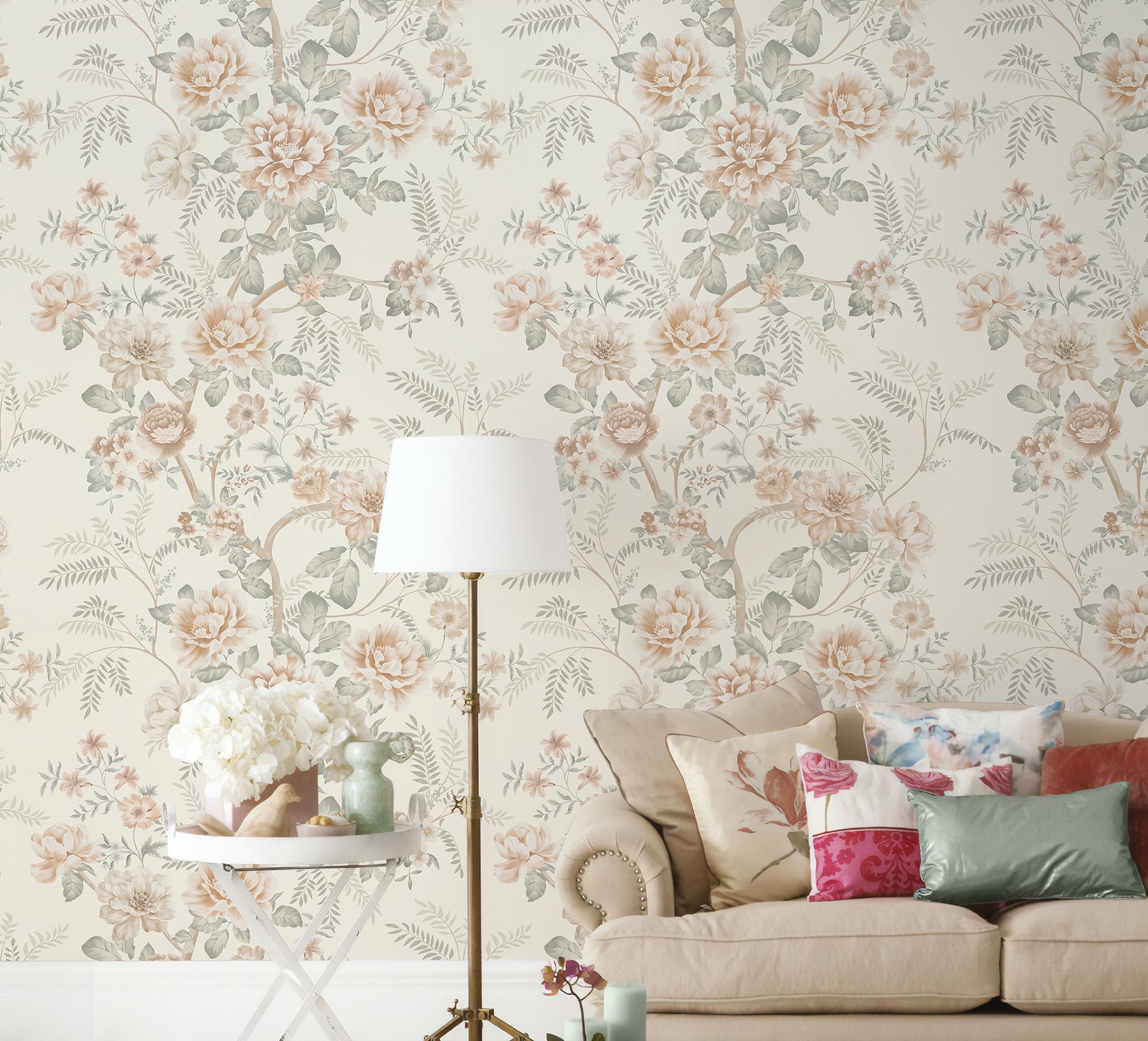Elegant Peony Garden Wallpaper Mural