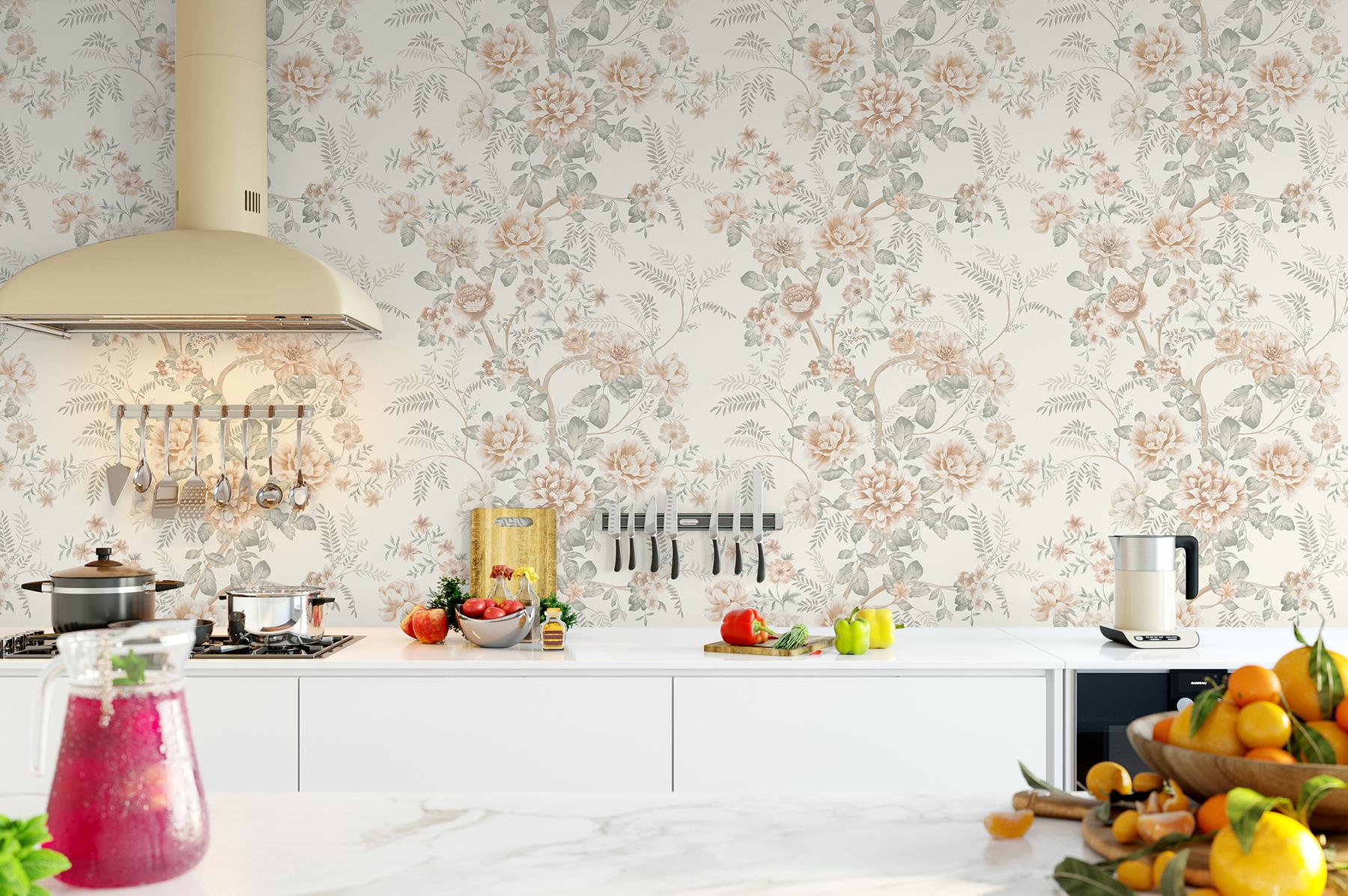 Elegant Peony Garden Wallpaper Mural