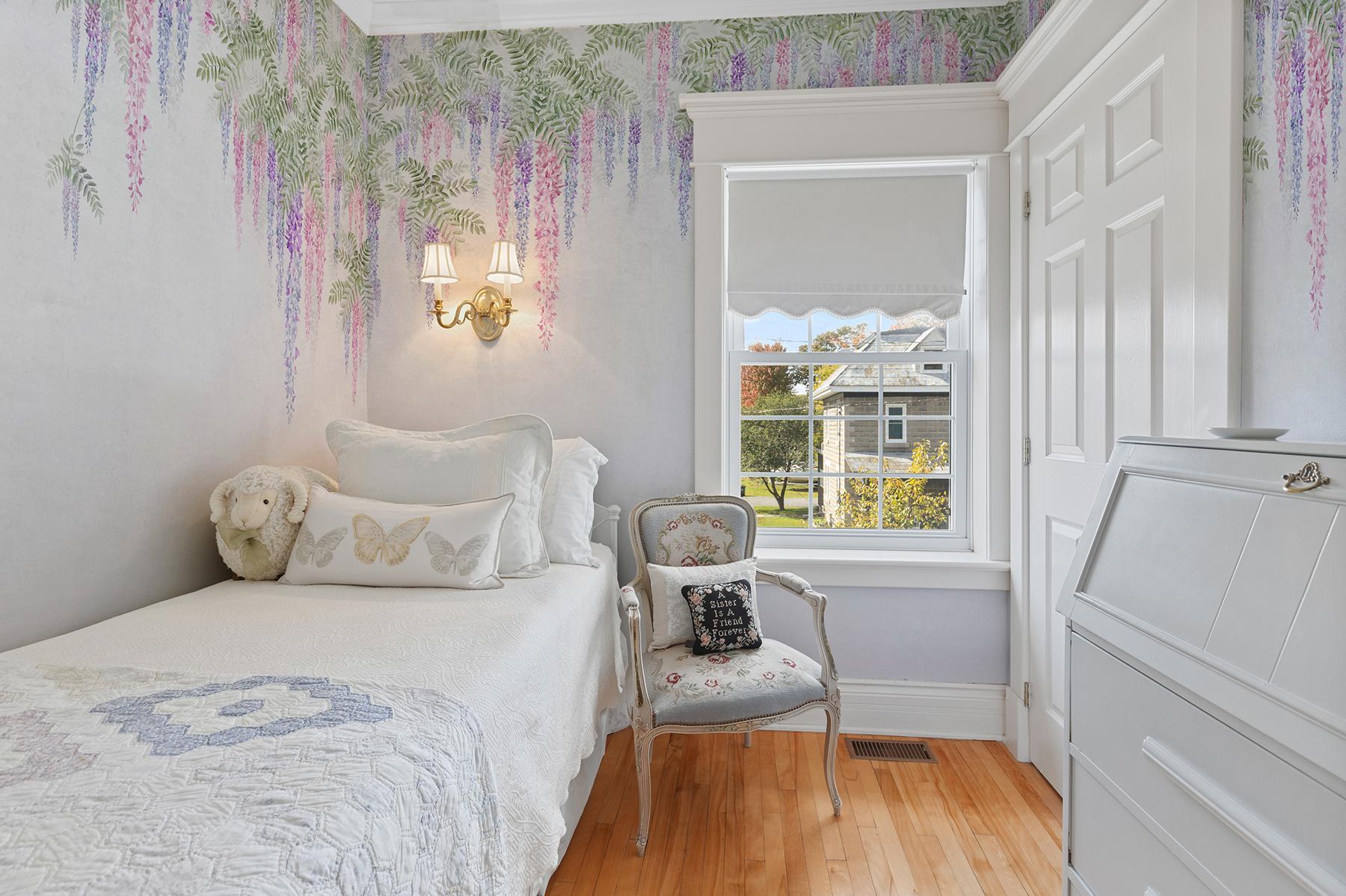 Soft Wisteria Elegance Wallpaper Mural