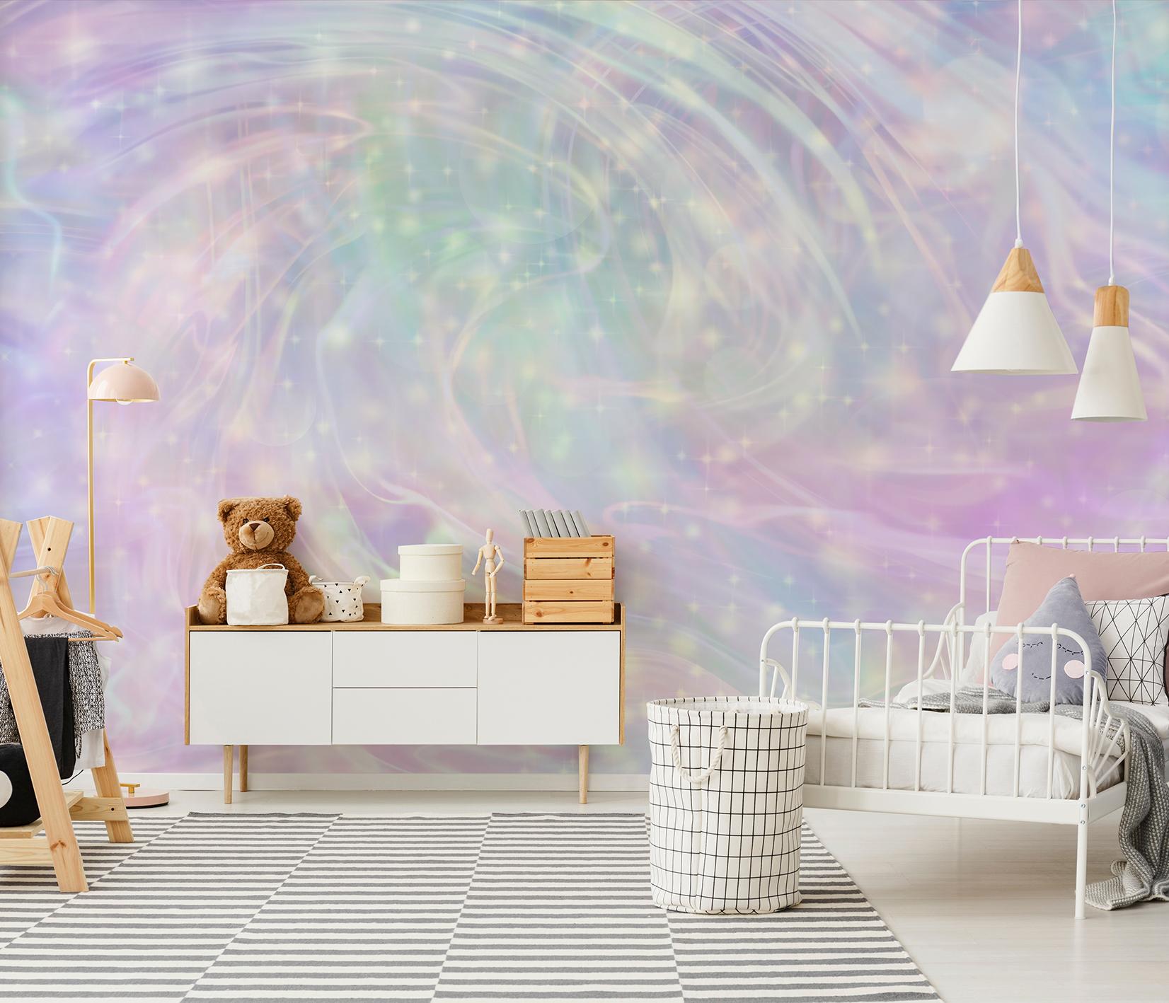 Magical Swirly Sky Kids Wallpaper Mural