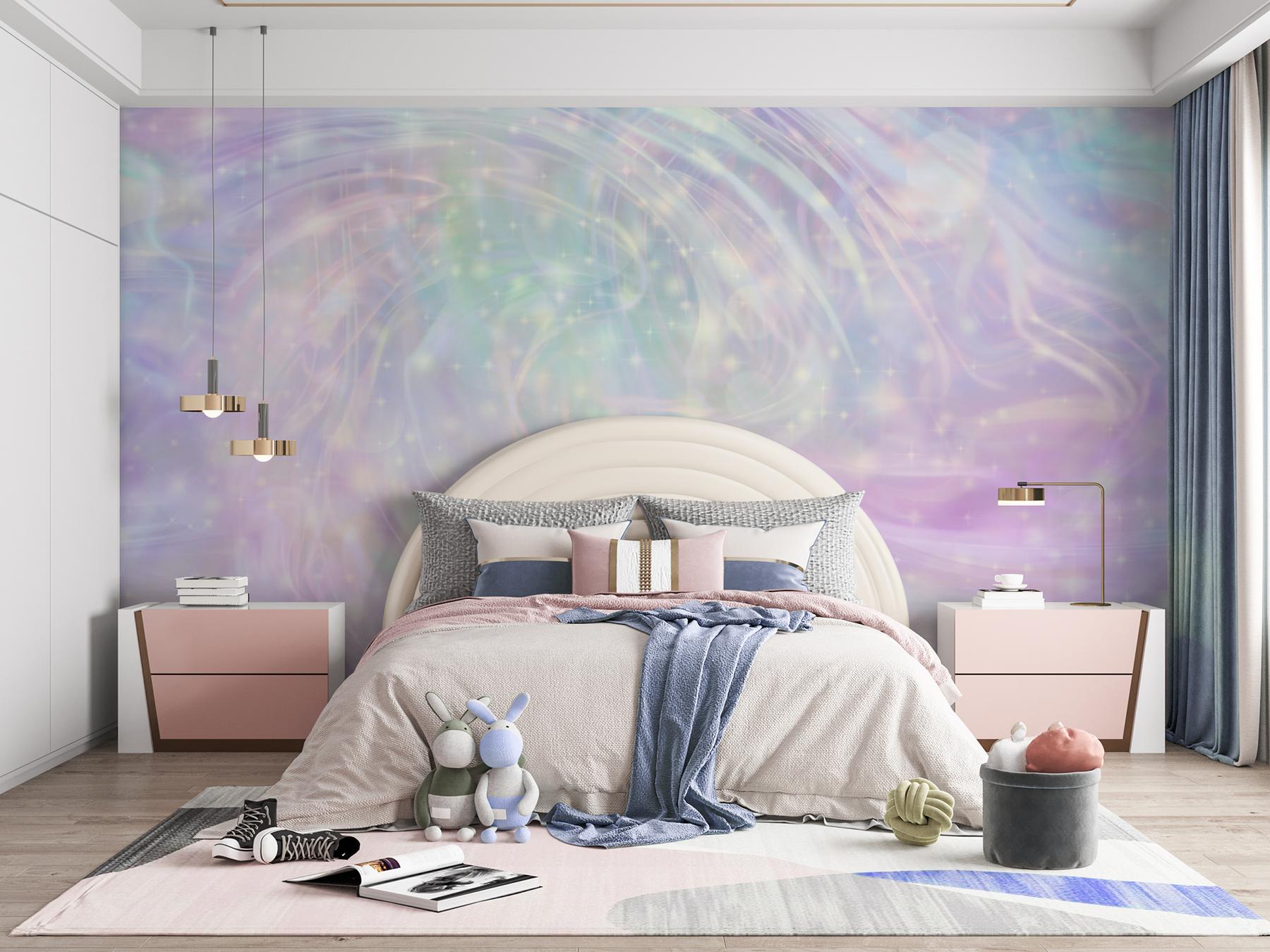 Magical Swirly Sky Kids Wallpaper Mural