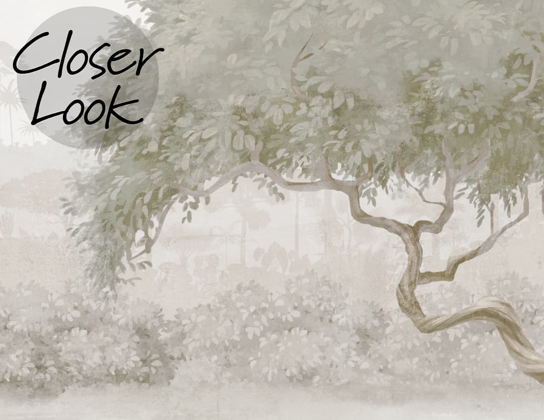 Elegant Waterfront Flamingo Landscape Wallpaper Mural