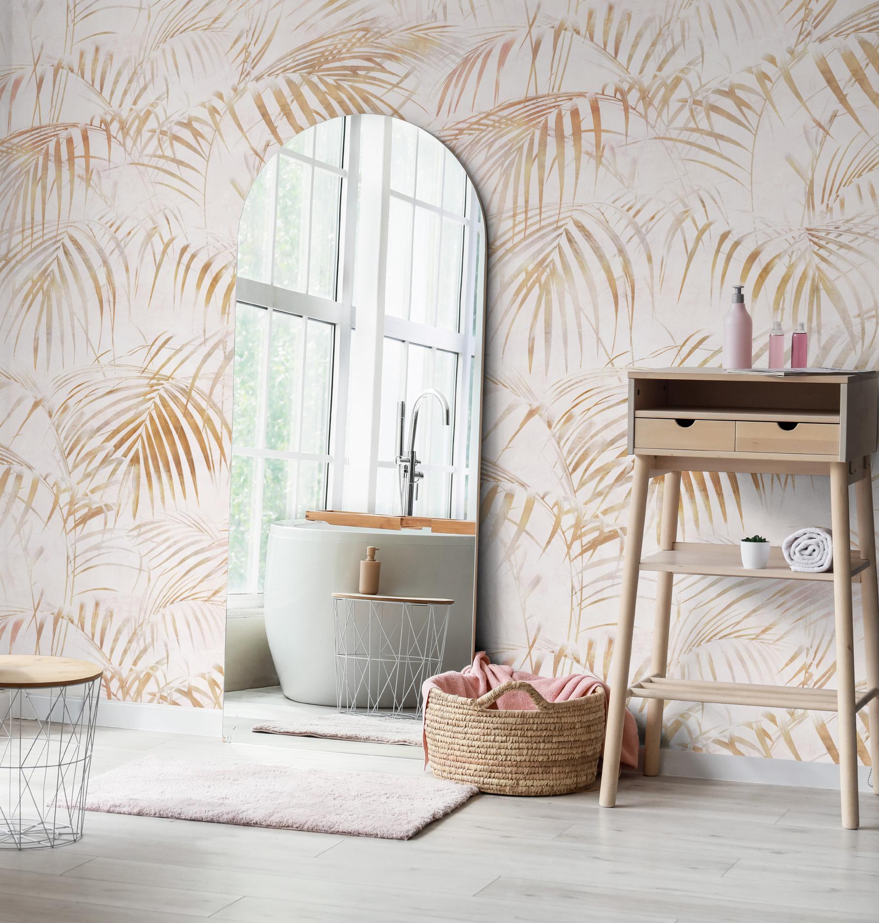 Tropical Palm Leaves Wallpaper Mural