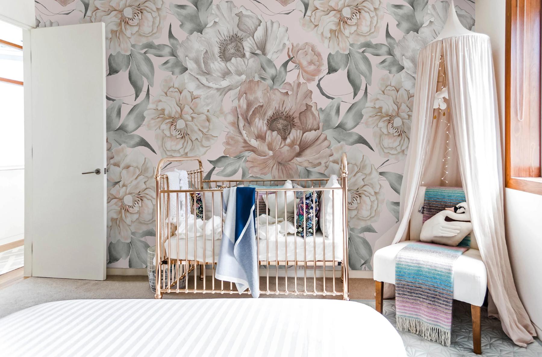 Elegance Blush Peony Wallpaper Mural