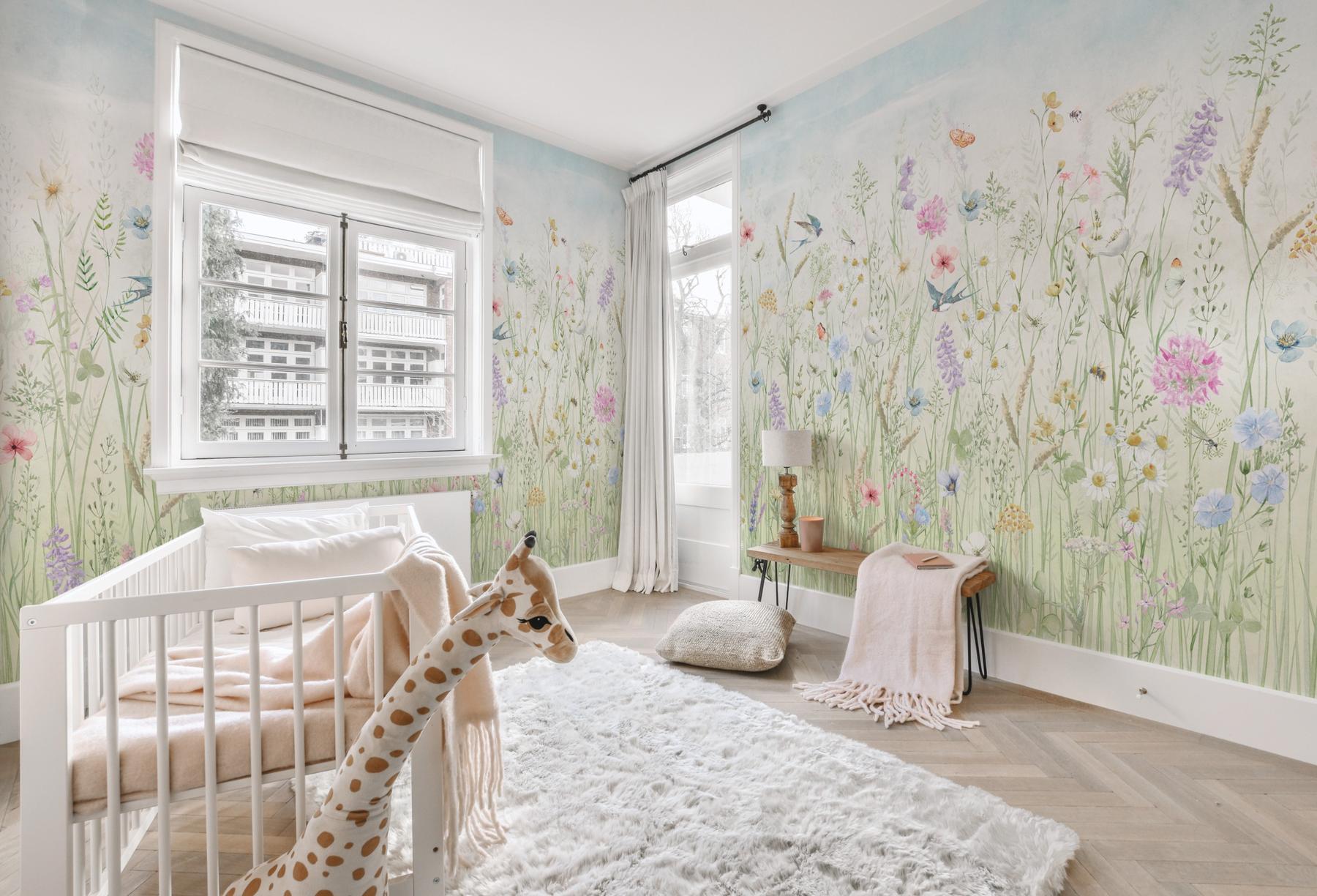 Delicate Floral Harmony Nature Wallpaper Mural