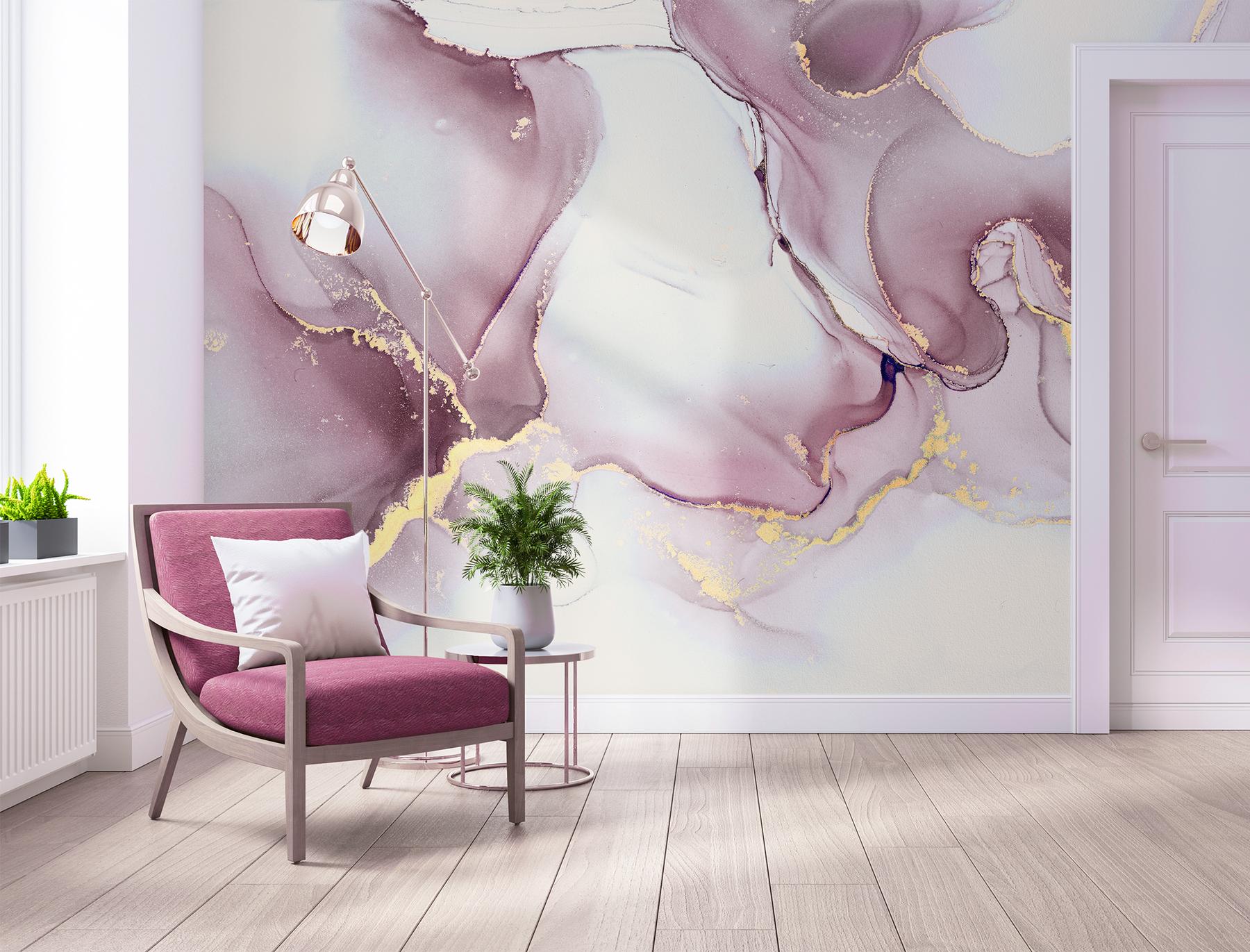 Abstract Luxury Marble Swirls Wallpaper Mural
