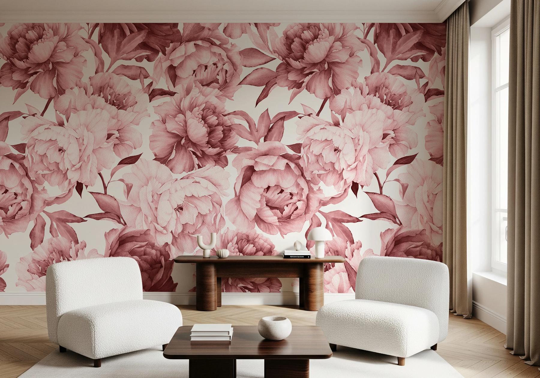 Soft Rose Floral Delicacy Wallpaper Mural