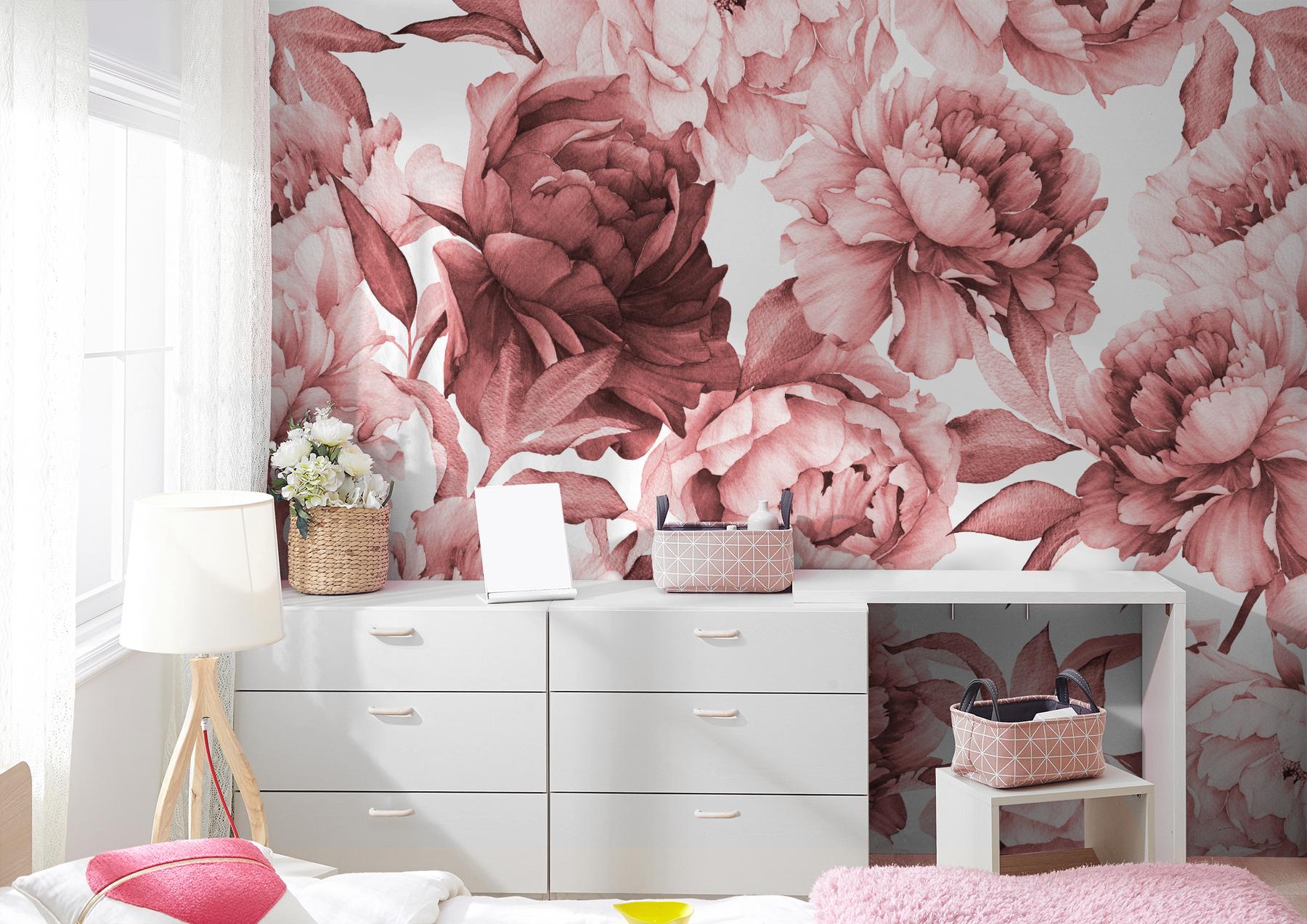 Soft Rose Floral Delicacy Wallpaper Mural