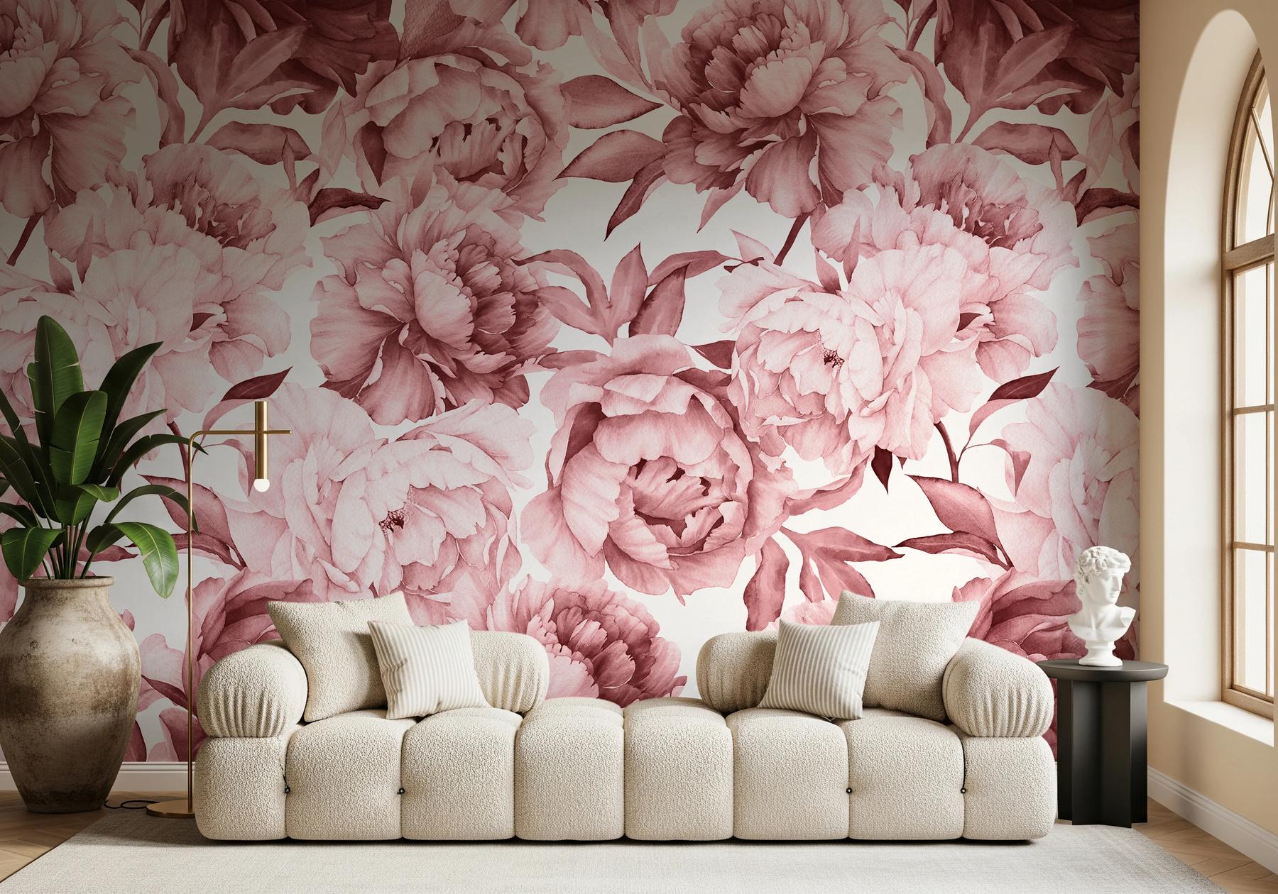Soft Rose Floral Delicacy Wallpaper Mural