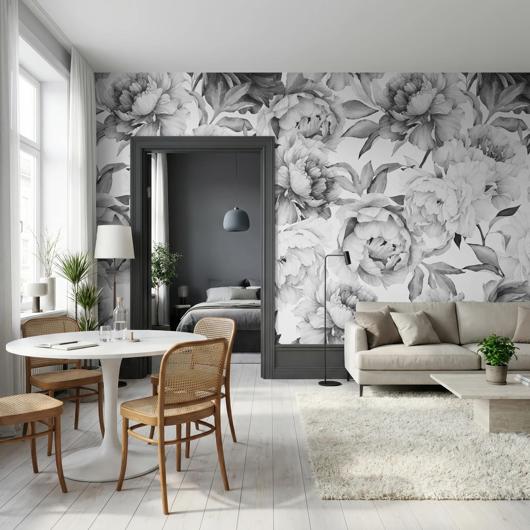 Soft Rose Floral Delicacy Wallpaper Mural