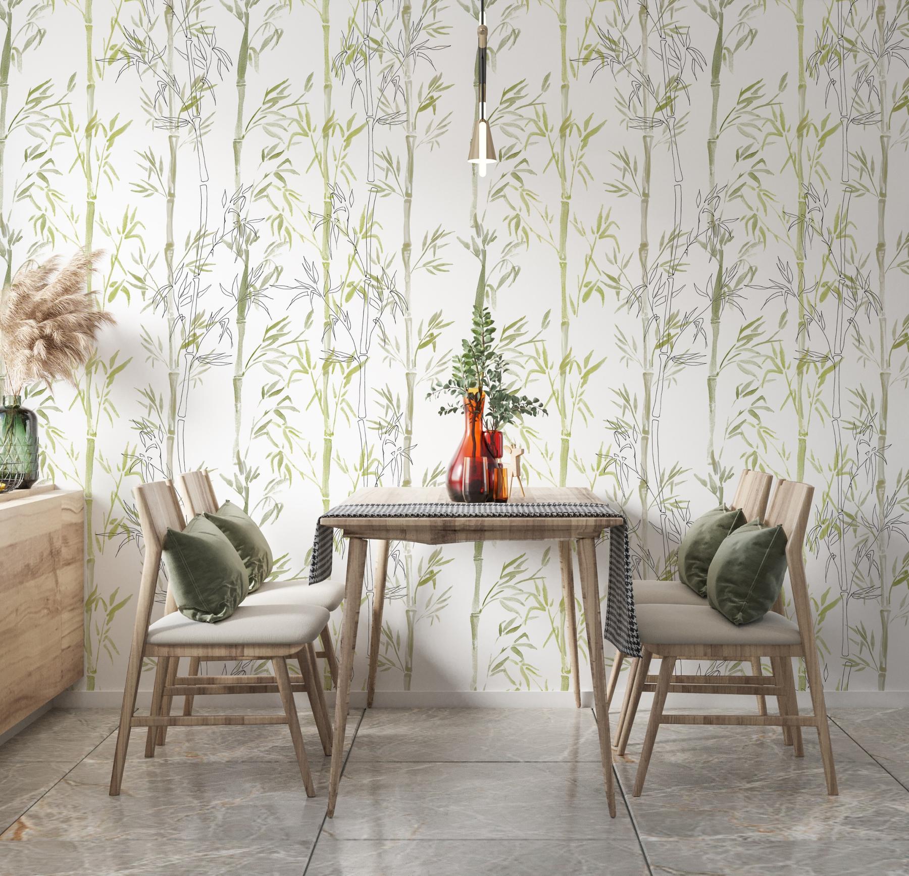 Zen Bamboo Serenity Nature Wallpaper Mural