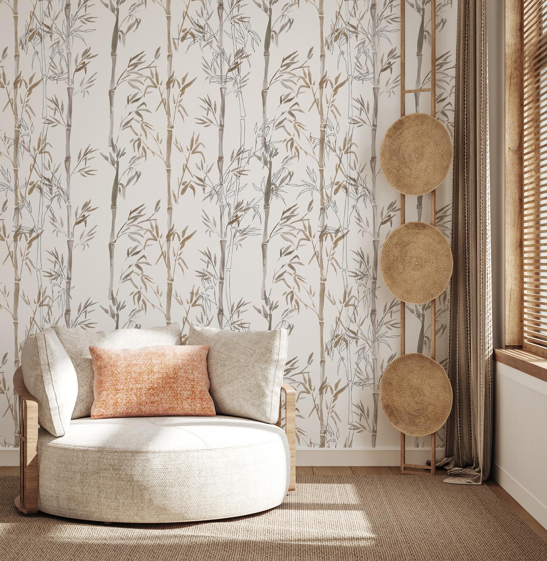 Zen Bamboo Serenity Nature Wallpaper Mural
