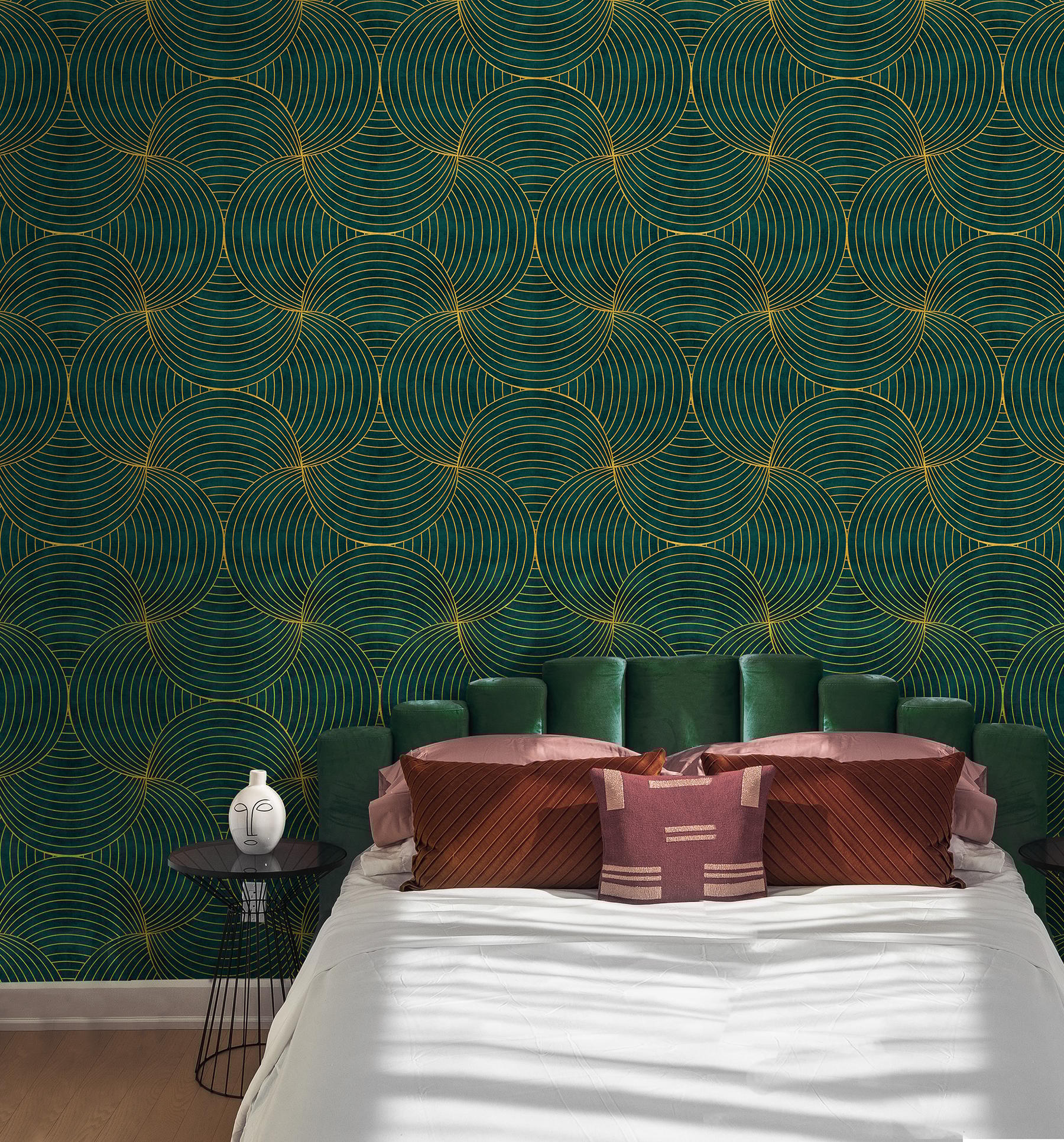 Geometric Circles Deluxe Wallpaper Mural