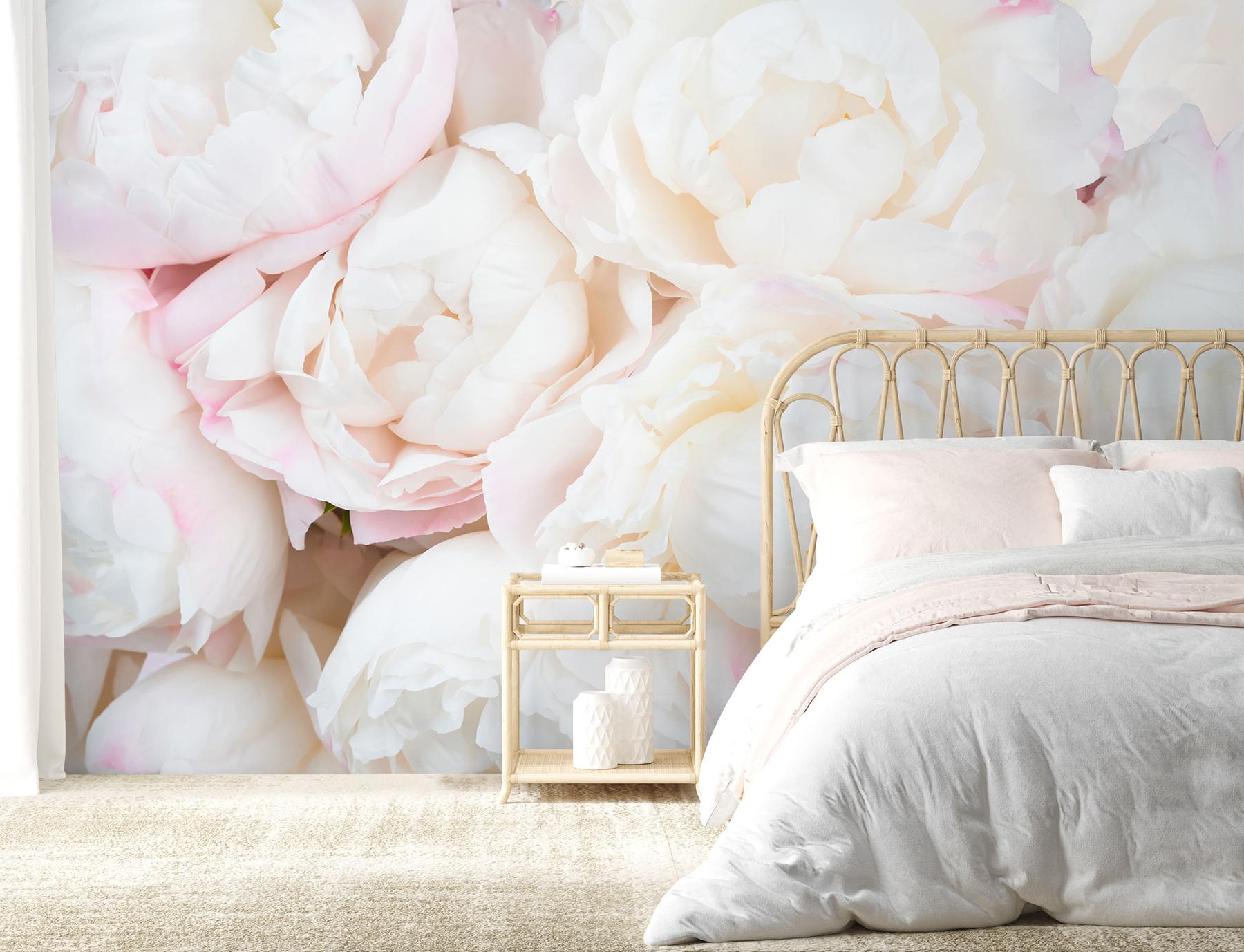 Soft Blushing Peony Wallpaper Mural