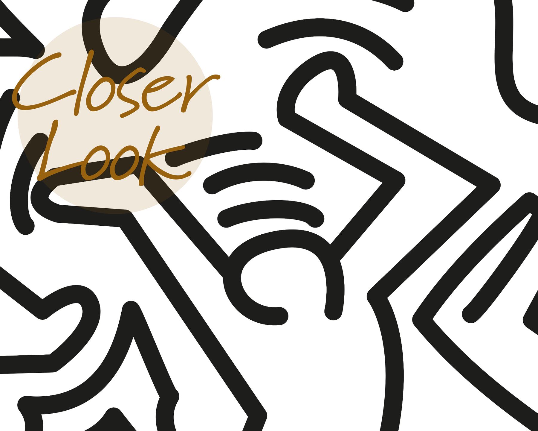 Abstract Energetic Dance Figures Wallpaper Mural