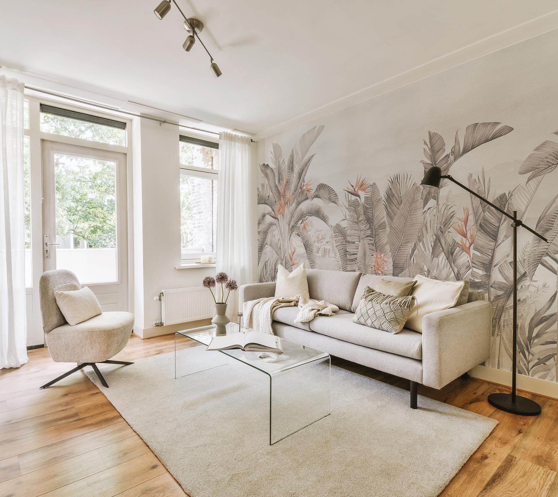 Tropical Paradise Flower Garden Wallpaper Mural