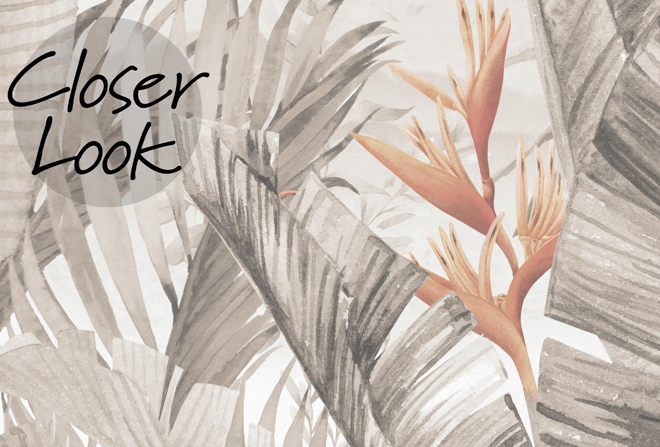 Tropical Paradise Flower Garden Wallpaper Mural