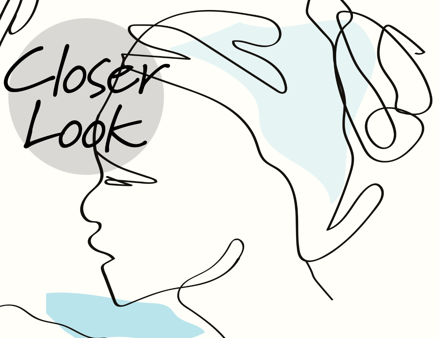 Abstract Faces Line Art Minimalist Wallpaper Mural