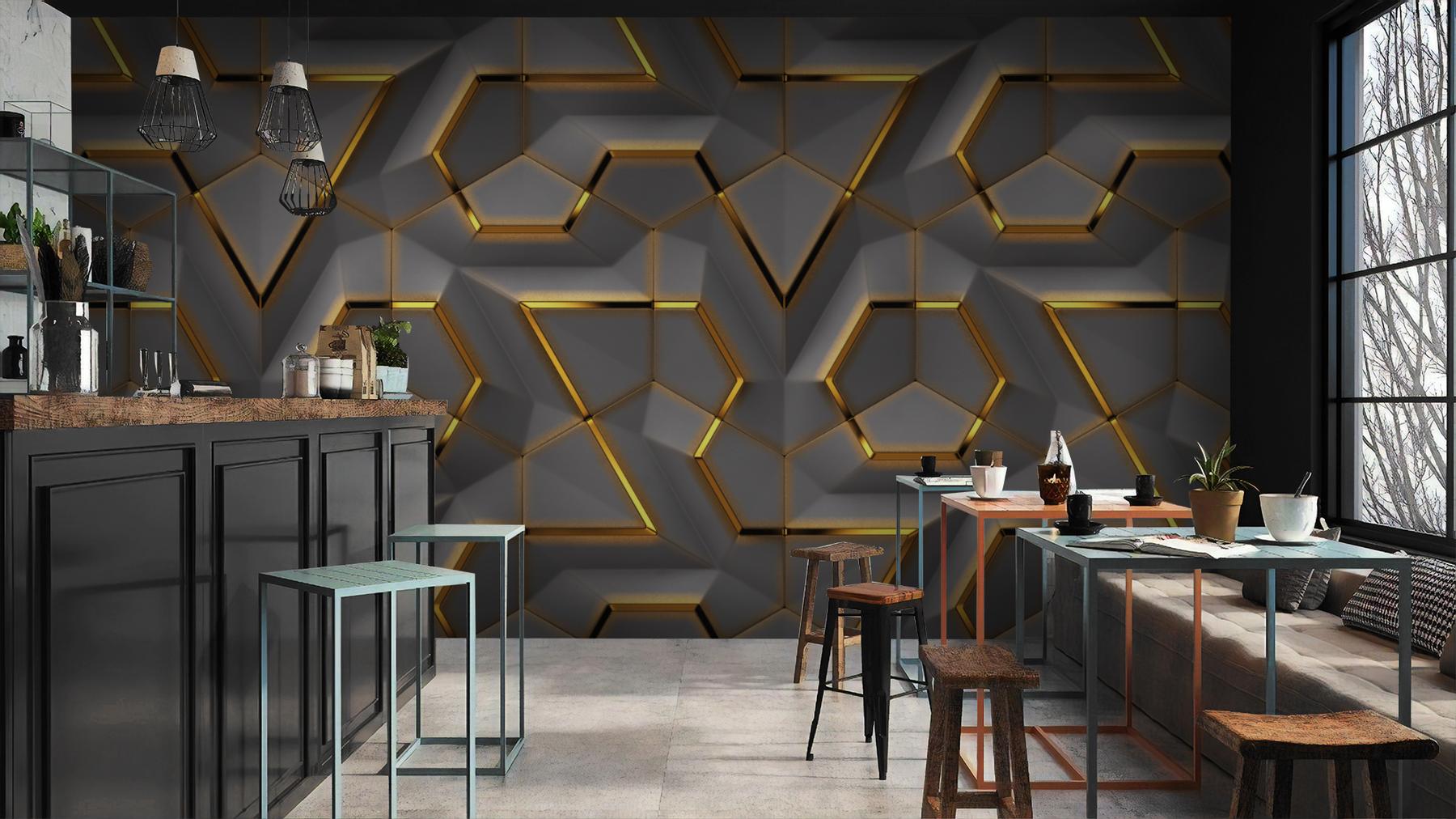 Geometric Elegance Premium Wallpaper Mural