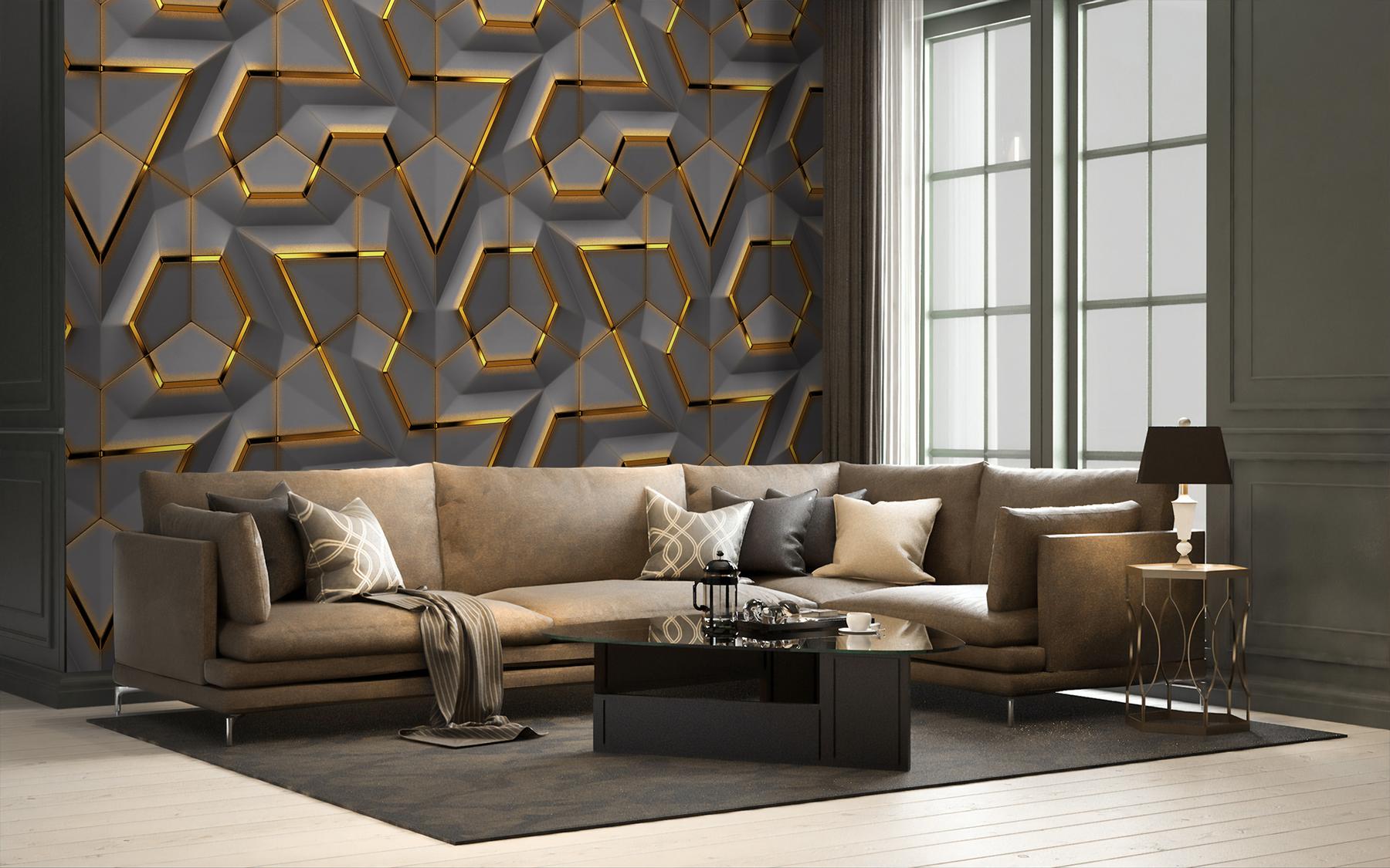 Geometric Elegance Premium Wallpaper Mural