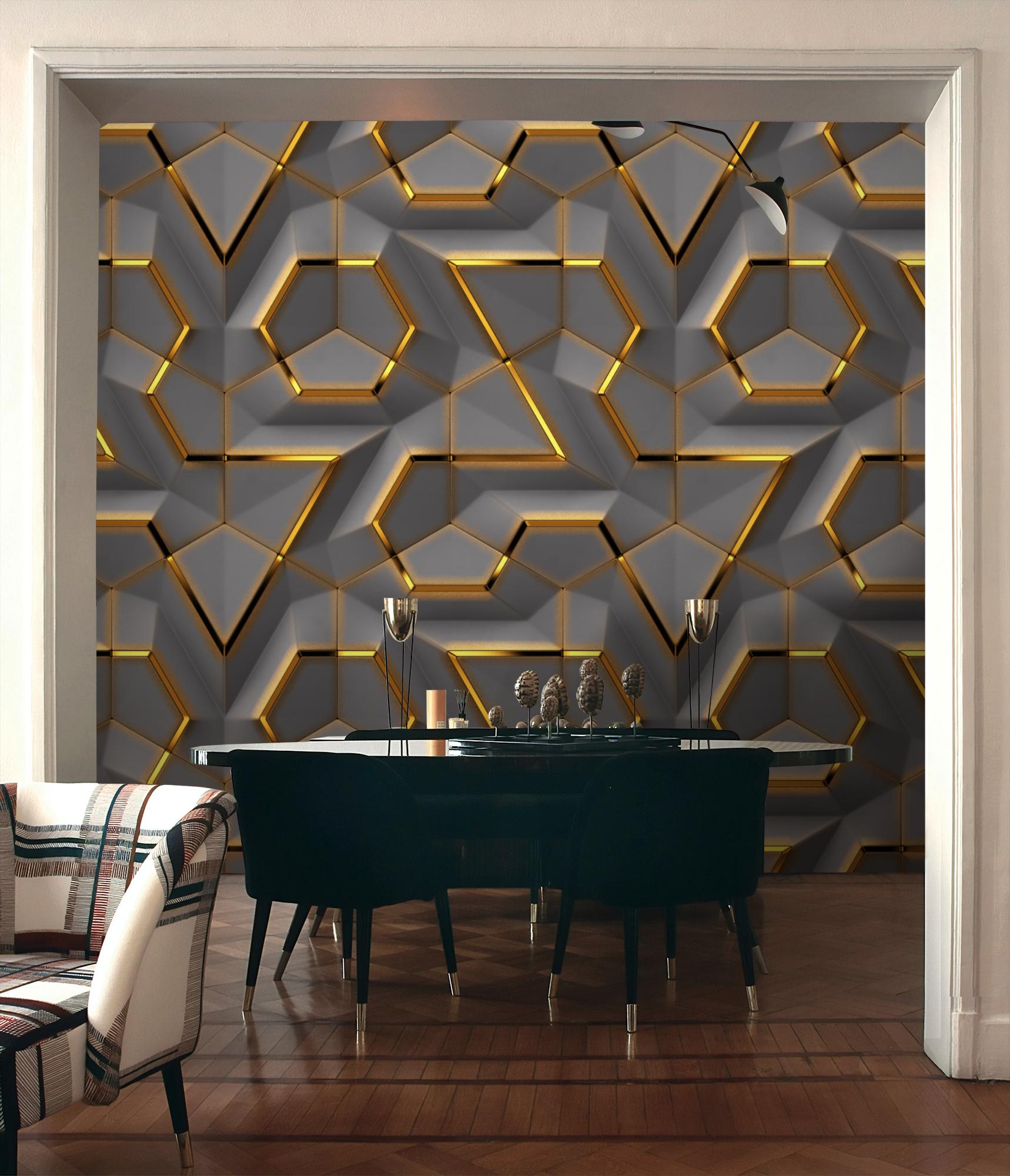 Geometric Elegance Premium Wallpaper Mural